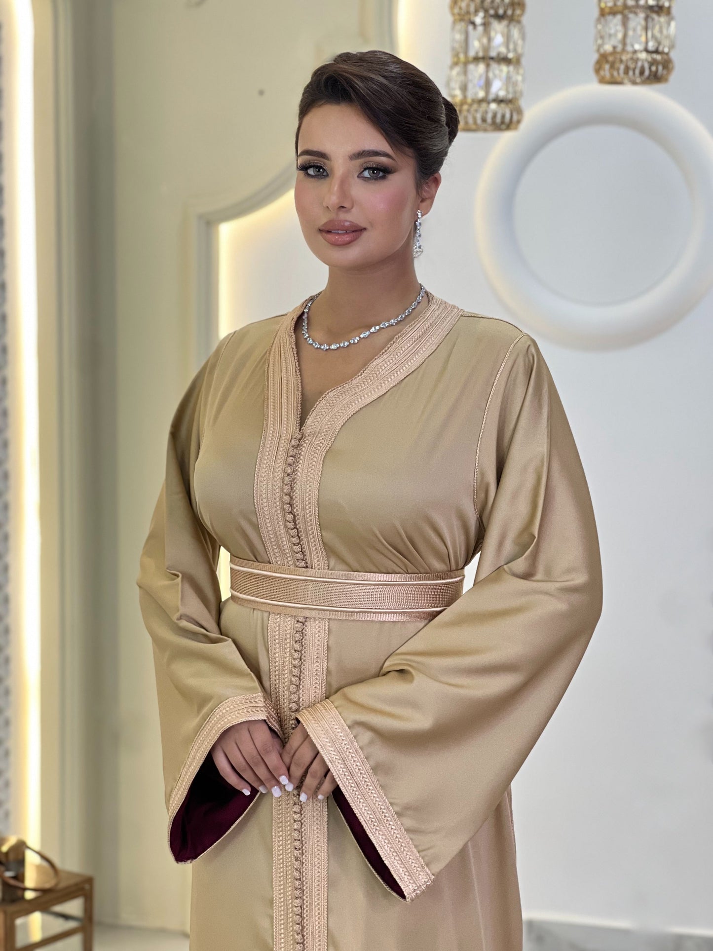 Courtesan dress - Caftan Maram | Glitter Bridal Lux | Civil court dress | Pearl lace corset | Fantasy bridal gown