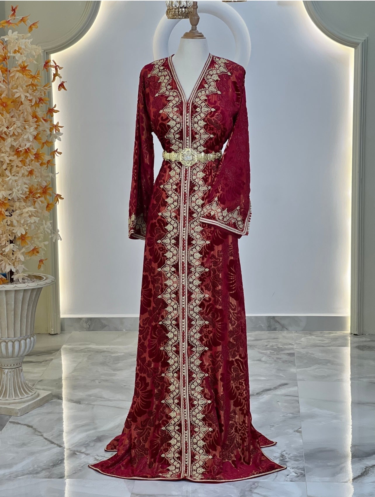 Bridal gown boho - Hasna | Reception dress | Backless bride dress | Gown with train | Romantic bridal gown