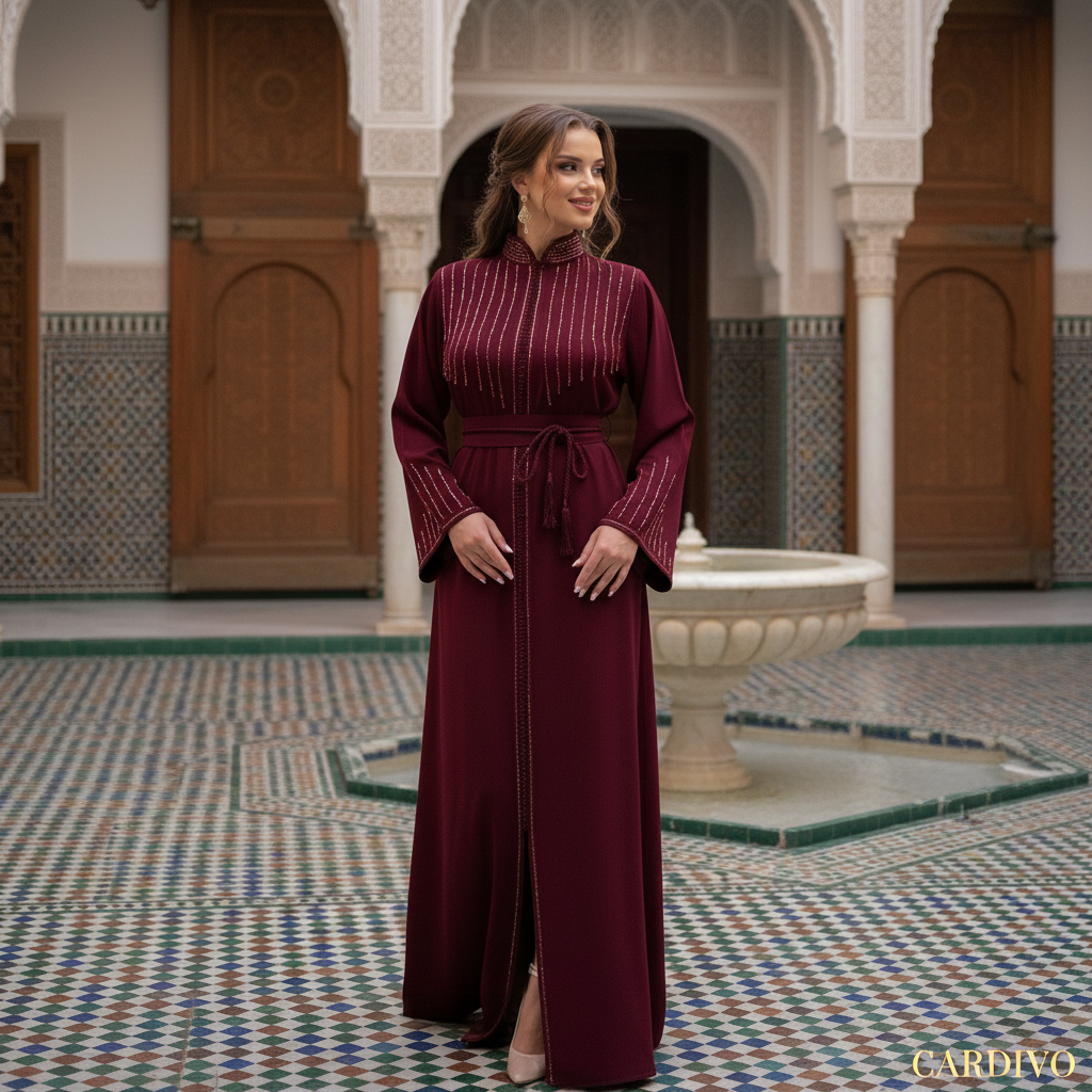 Kaftan Liam Bordeaux – Riad Lifestyle