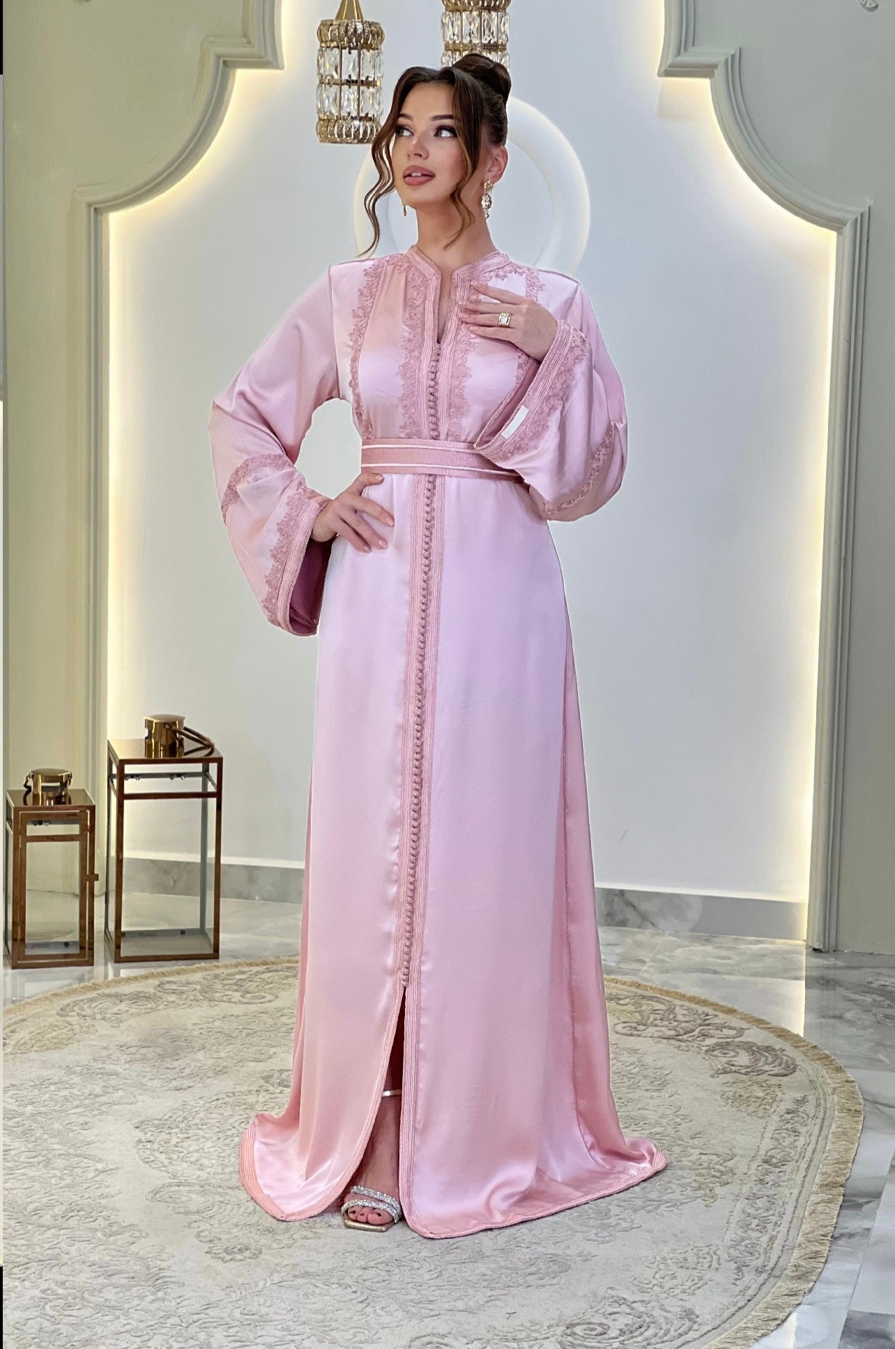 Romantic bridal gown - Caftan Maisa | Boho bridal gown | Modest wedding dress | Drop waist wedding | Fairy tale dress