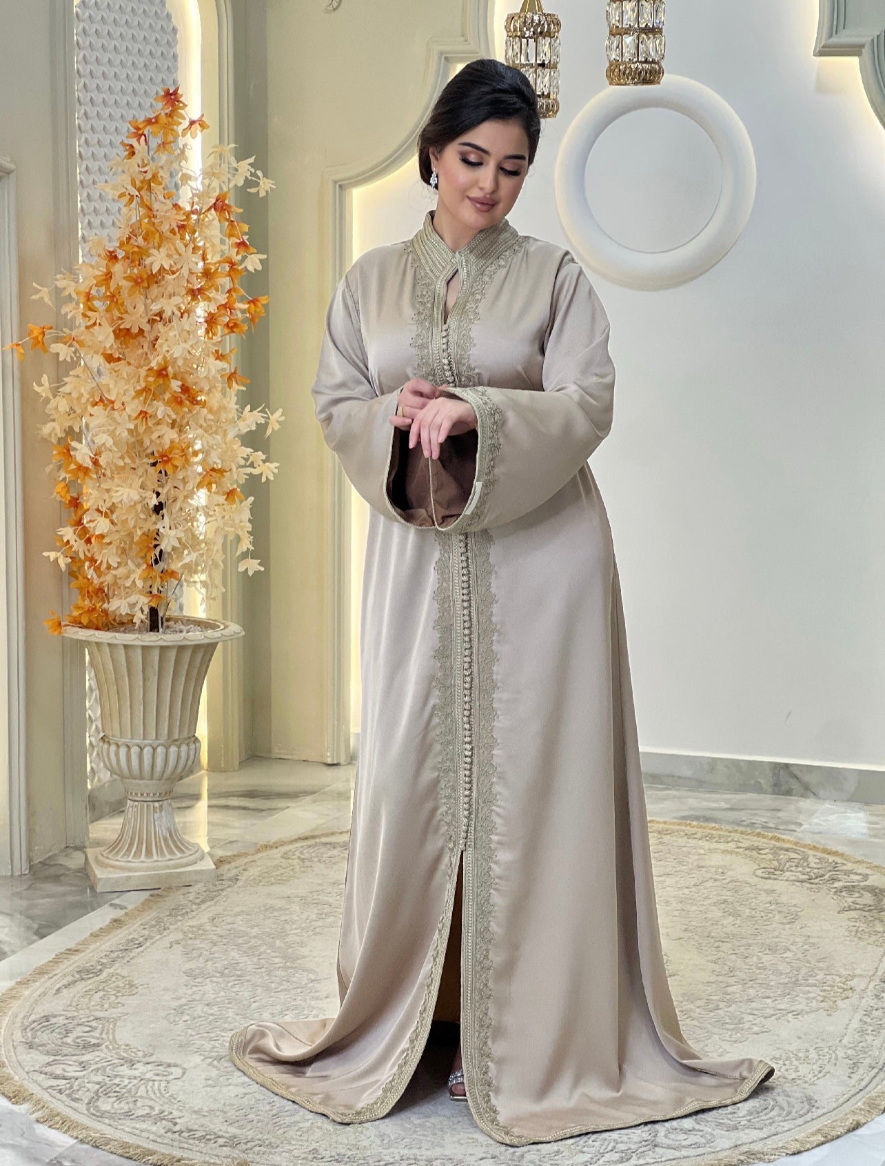 Flowy wedding - Caftan Dounia | Rustic wedding dress | Bridal gown boho | Reception dress | Backless bride dress