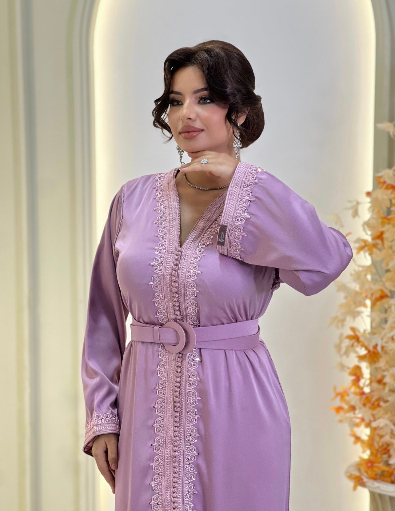 Satin floor length - Kaftan Melila | Renaissance gown | Romantic gown | Engagement gown | Renaissance dress