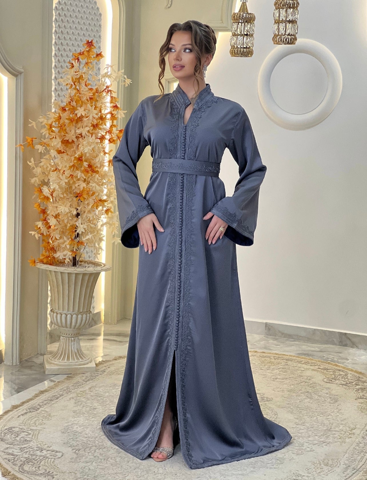 Flowy wedding - Caftan Dounia | Rustic wedding dress | Bridal gown boho | Reception dress | Backless bride dress