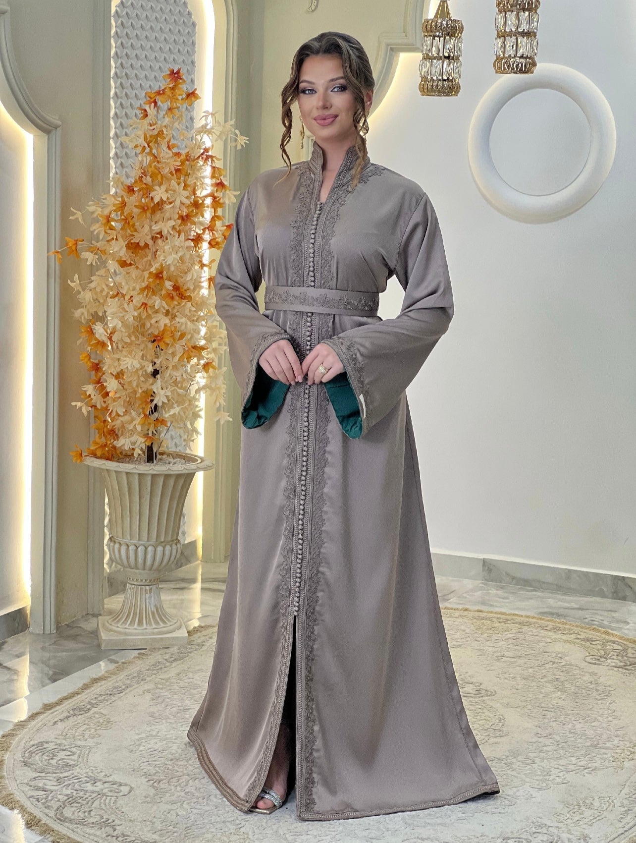 Flowy wedding - Caftan Dounia | Rustic wedding dress | Bridal gown boho | Reception dress | Backless bride dress