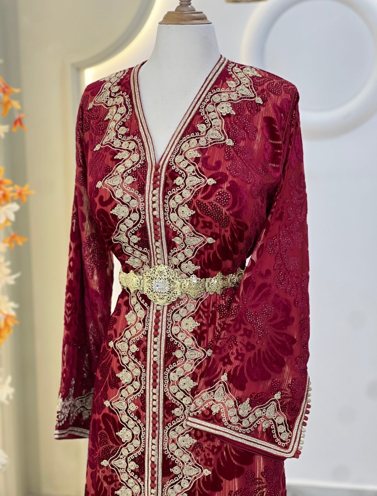 Bridal gown boho - Hasna | Reception dress | Backless bride dress | Gown with train | Romantic bridal gown