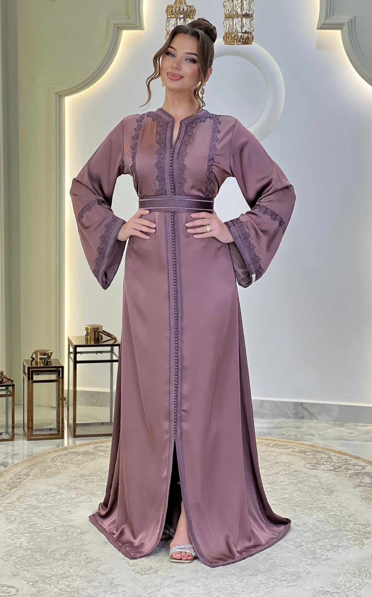 Romantic bridal gown - Caftan Maisa | Boho bridal gown | Modest wedding dress | Drop waist wedding | Fairy tale dress