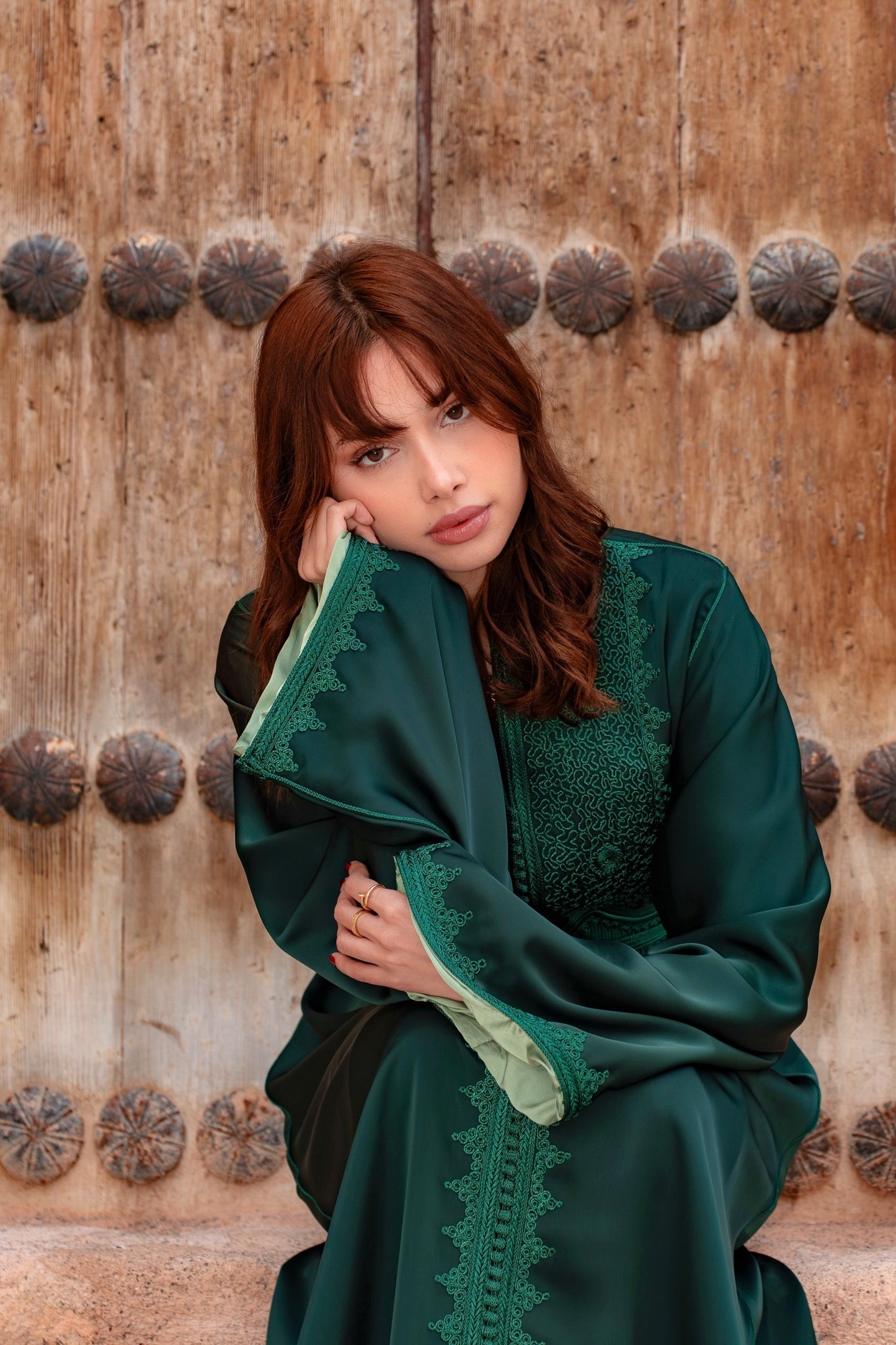 Bias low open back - Mirelle Green | Corset wedding dress | Fairy wedding dress | Second look outfit | Ren faire dress