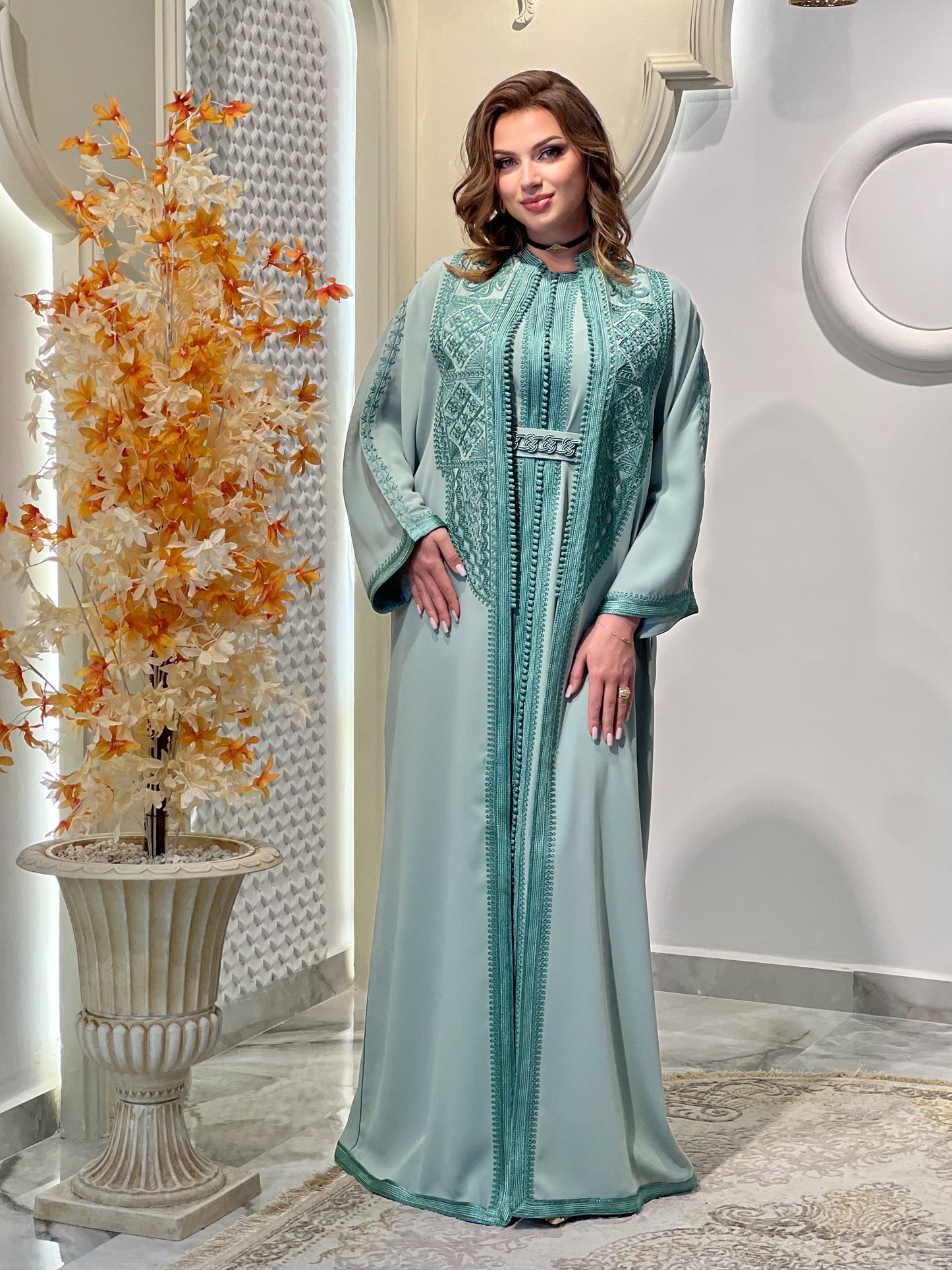 Modest wedding dress - Daur | Drop waist wedding | Fairy tale dress | Venice Carnival | Satin floor length