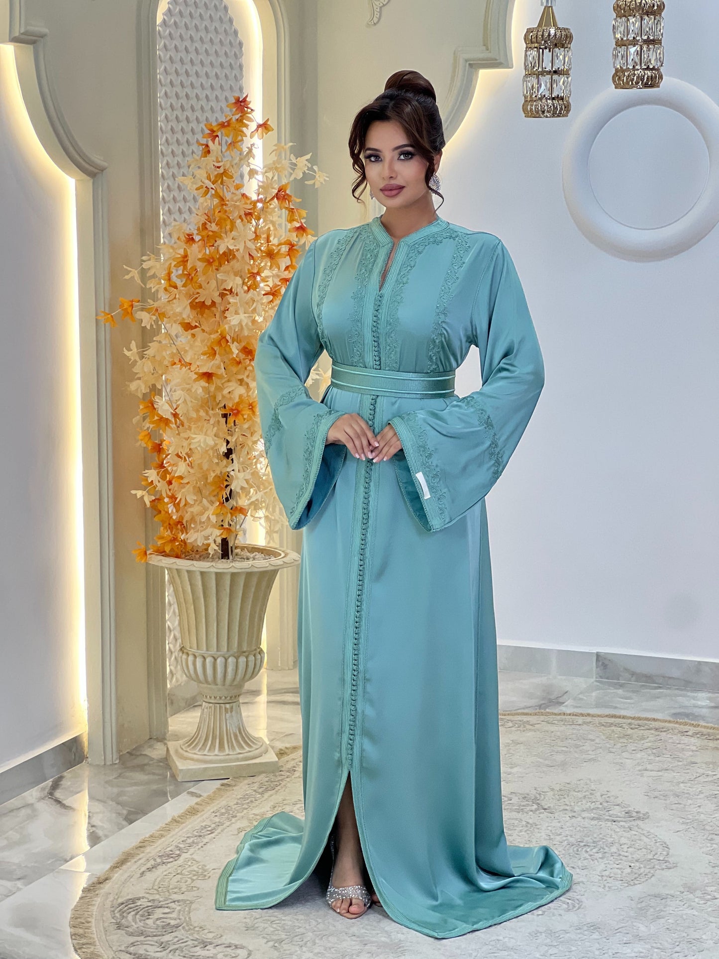Romantic bridal gown - Caftan Maisa | Boho bridal gown | Modest wedding dress | Drop waist wedding | Fairy tale dress
