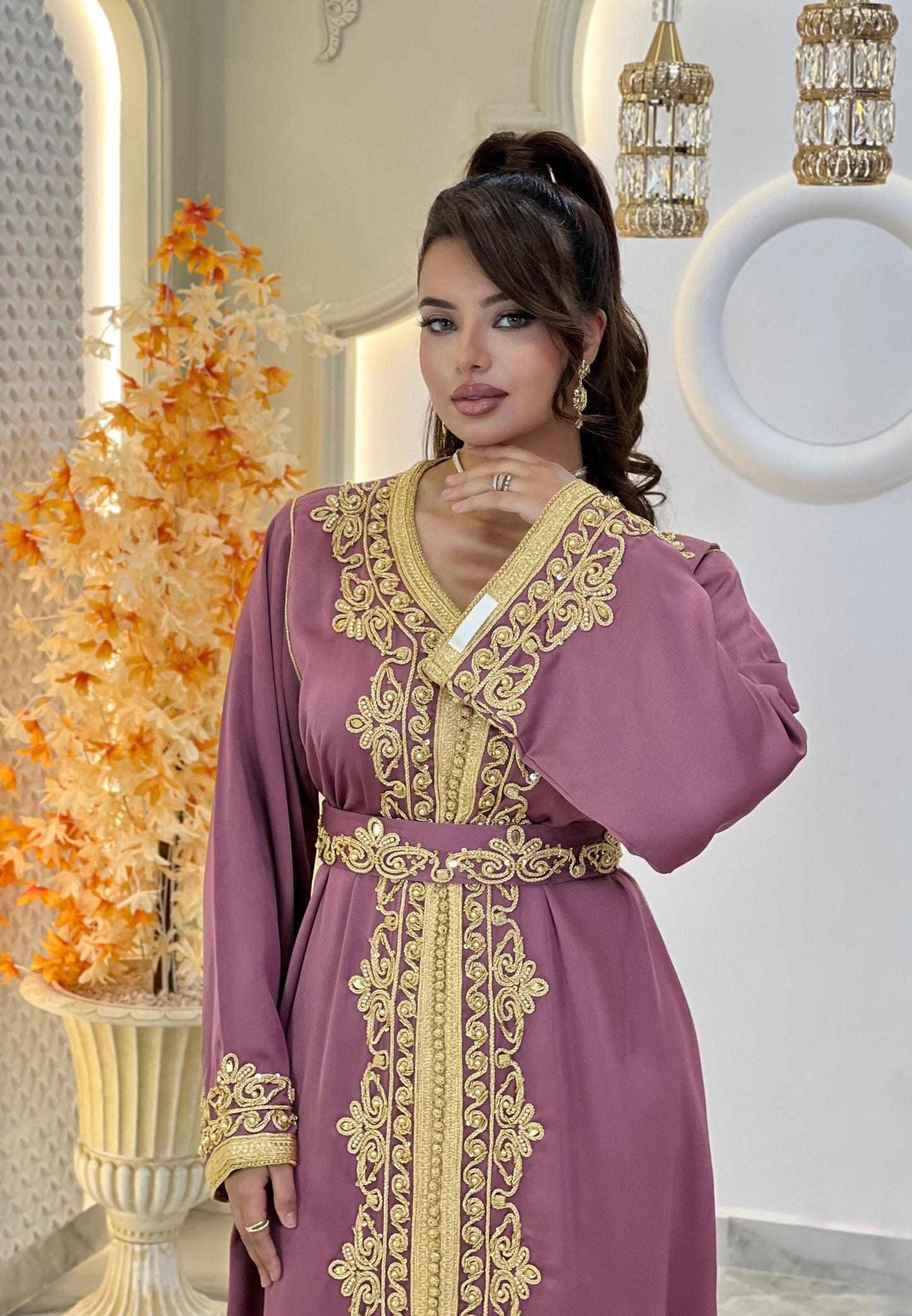 Standesamt Kleid - Courtesan dress - Kaftan Golnaz | Hochzeit Gast | Luxus Kaftan | Seide