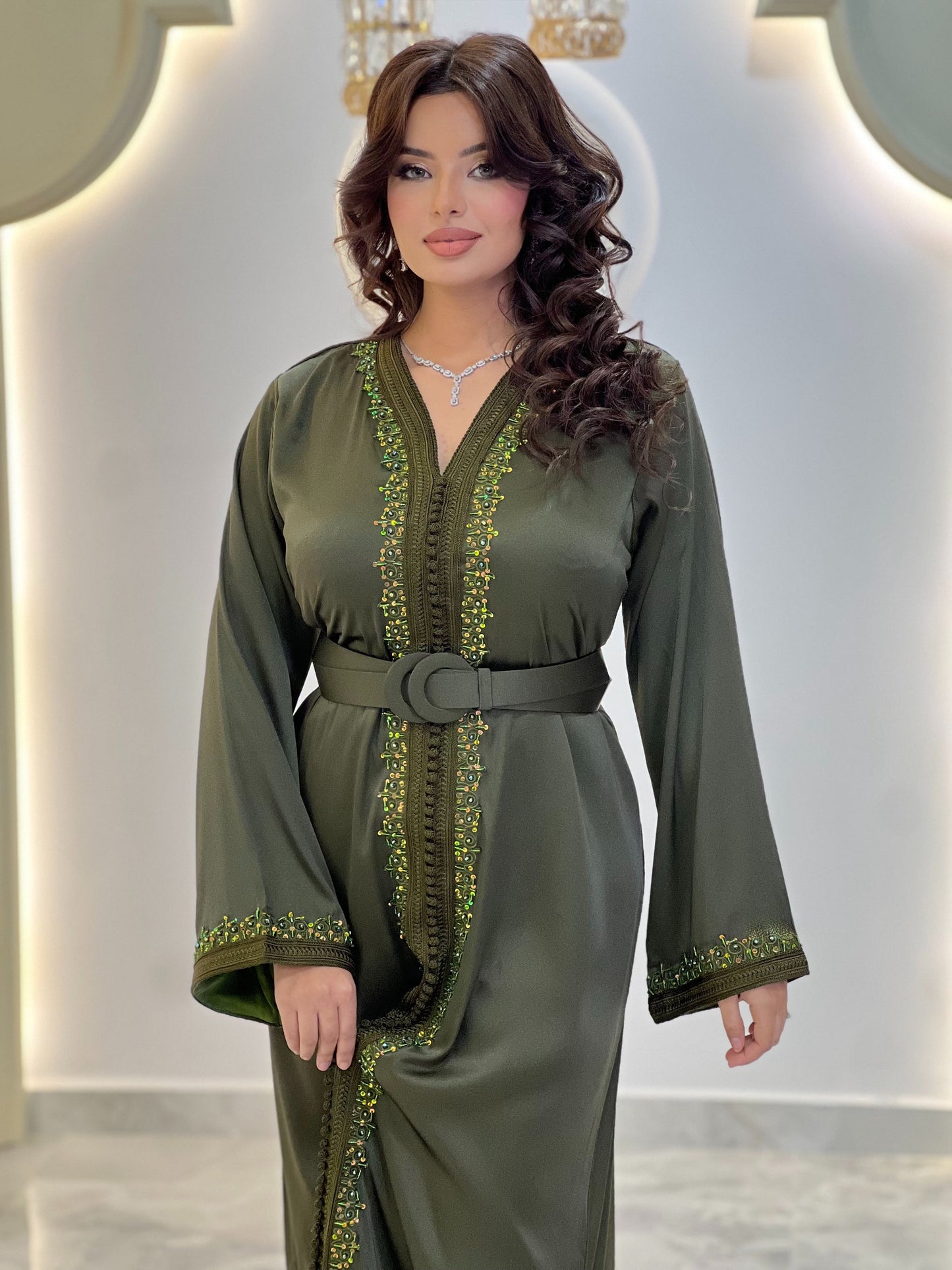 Satin floor length - Kaftan Melila | Renaissance gown | Romantic gown | Engagement gown | Renaissance dress