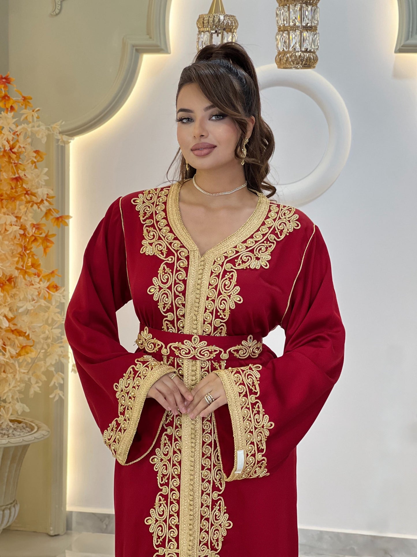 Courtesan dress - Kaftan Golnaz | Glitter Bridal Lux | Civil court dress | Pearl lace corset | Fantasy bridal gown