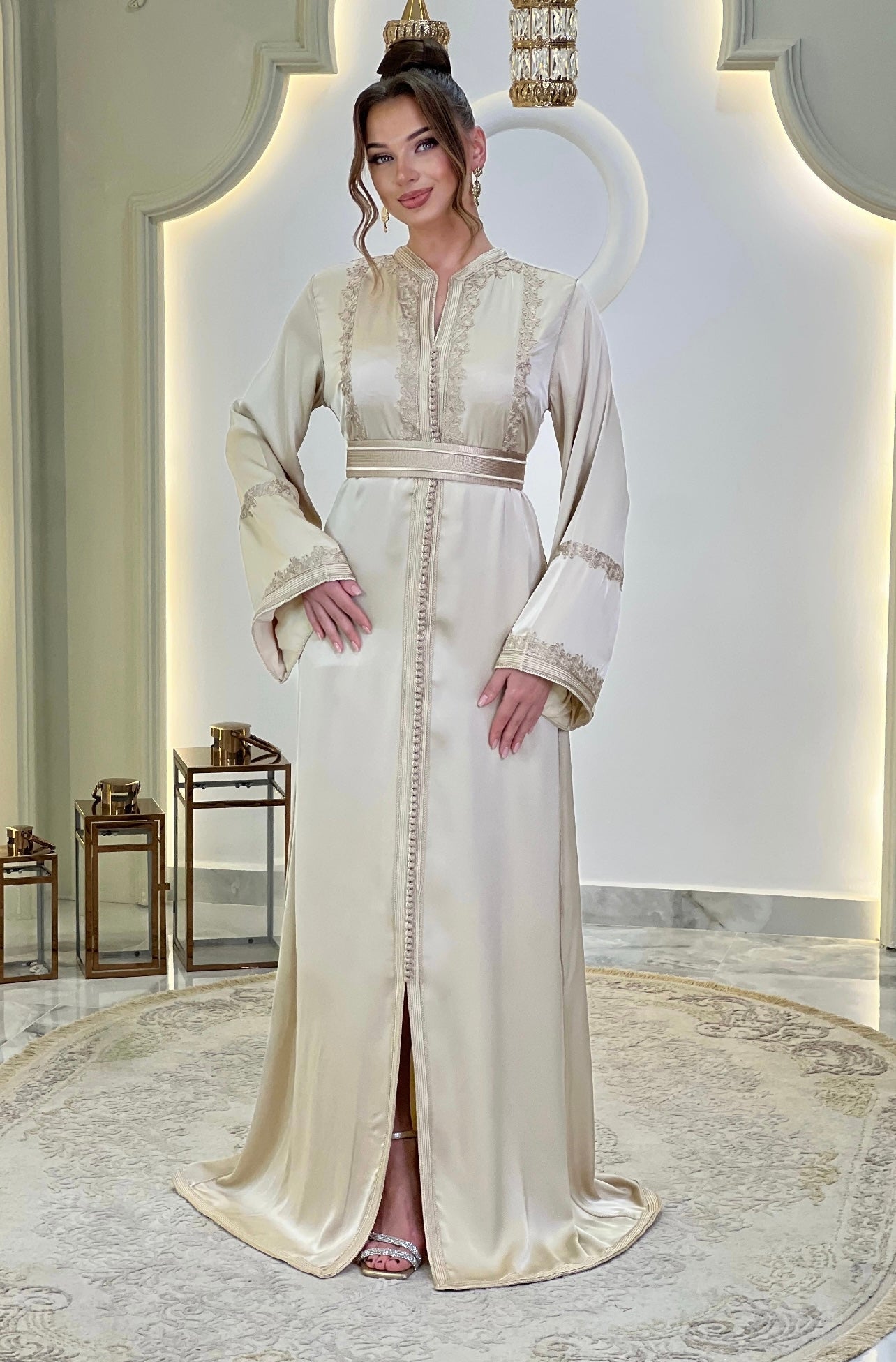 Romantic bridal gown - Caftan Maisa | Boho bridal gown | Modest wedding dress | Drop waist wedding | Fairy tale dress