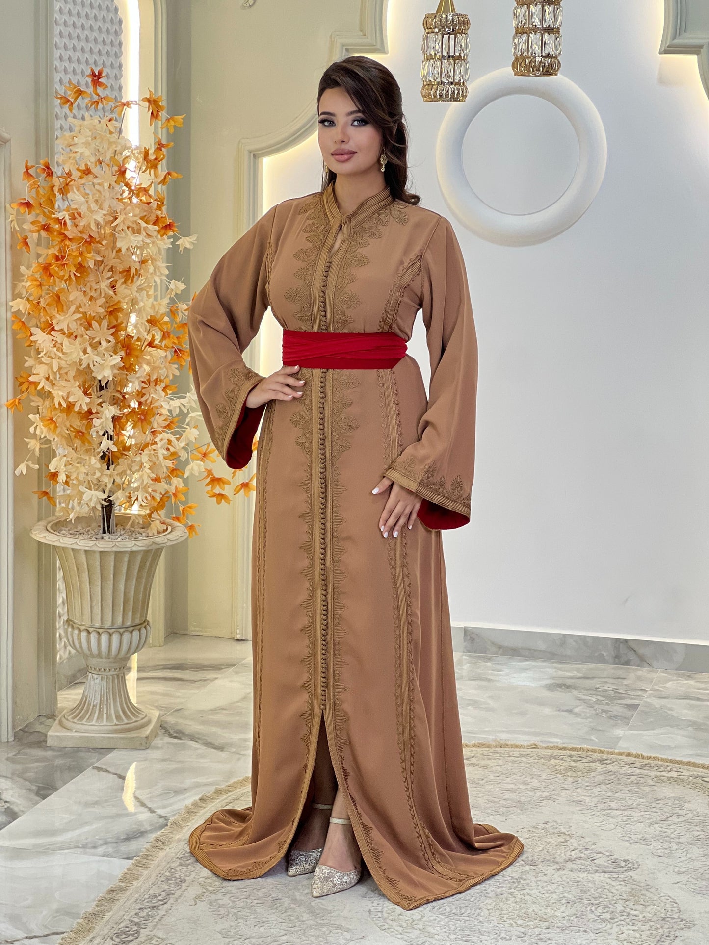 Ren faire dress - Caftan Nawal | Rehearsal silk dress | Silk reception dress | Wedding dress simple | Flowy wedding