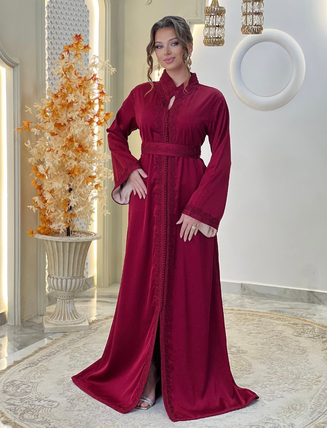 Flowy wedding - Caftan Dounia | Rustic wedding dress | Bridal gown boho | Reception dress | Backless bride dress