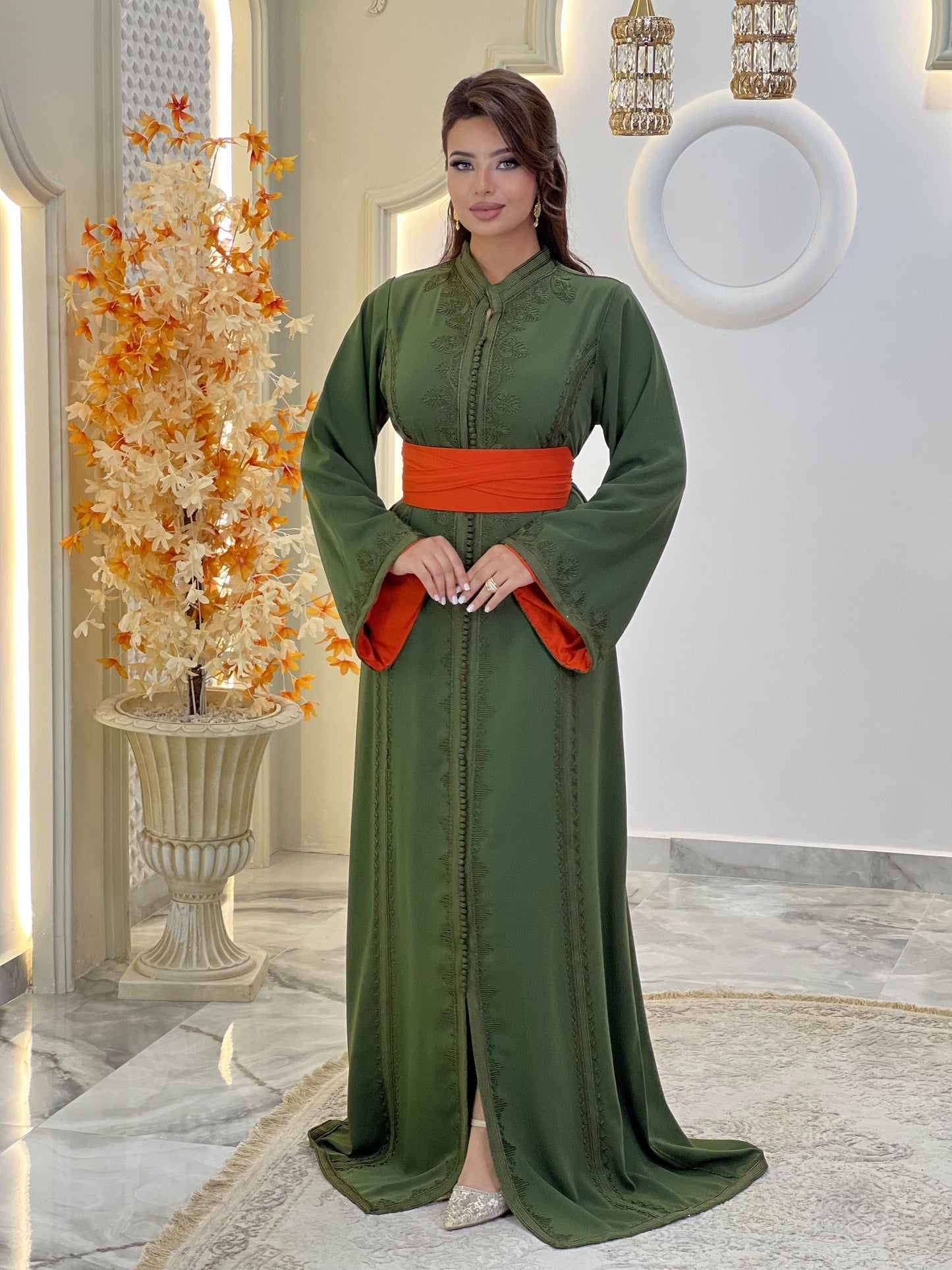 Ren faire dress - Caftan Nawal | Rehearsal silk dress | Silk reception dress | Wedding dress simple | Flowy wedding