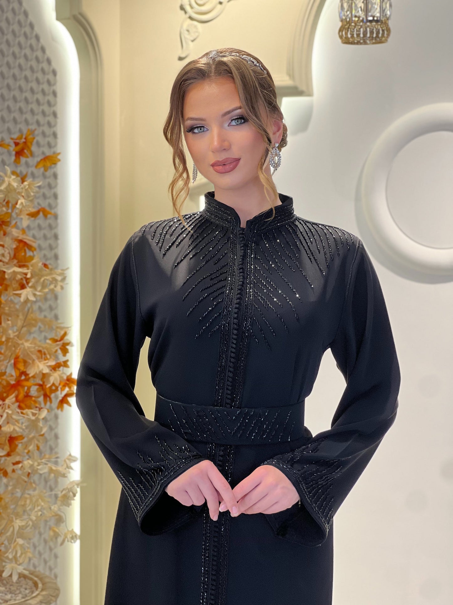 Flowy wedding - Solenne Black | Rustic wedding dress | Bridal gown boho | Reception dress | Backless bride dress