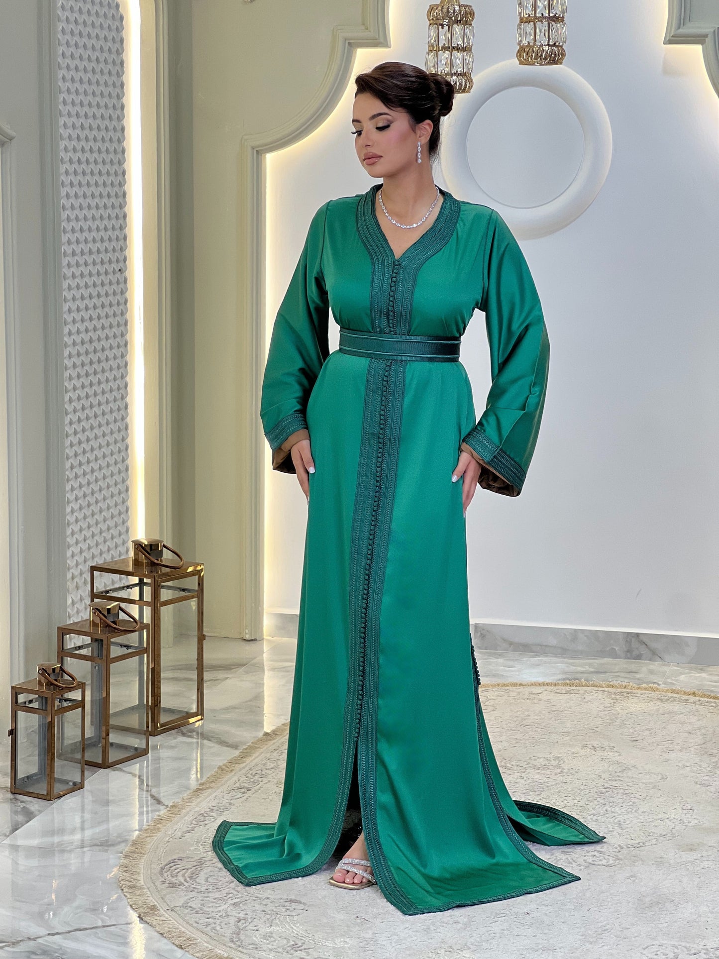 Courtesan dress - Caftan Maram | Glitter Bridal Lux | Civil court dress | Pearl lace corset | Fantasy bridal gown