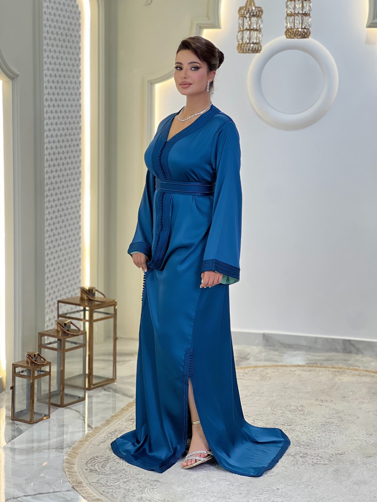 Courtesan dress - Caftan Maram | Glitter Bridal Lux | Civil court dress | Pearl lace corset | Fantasy bridal gown