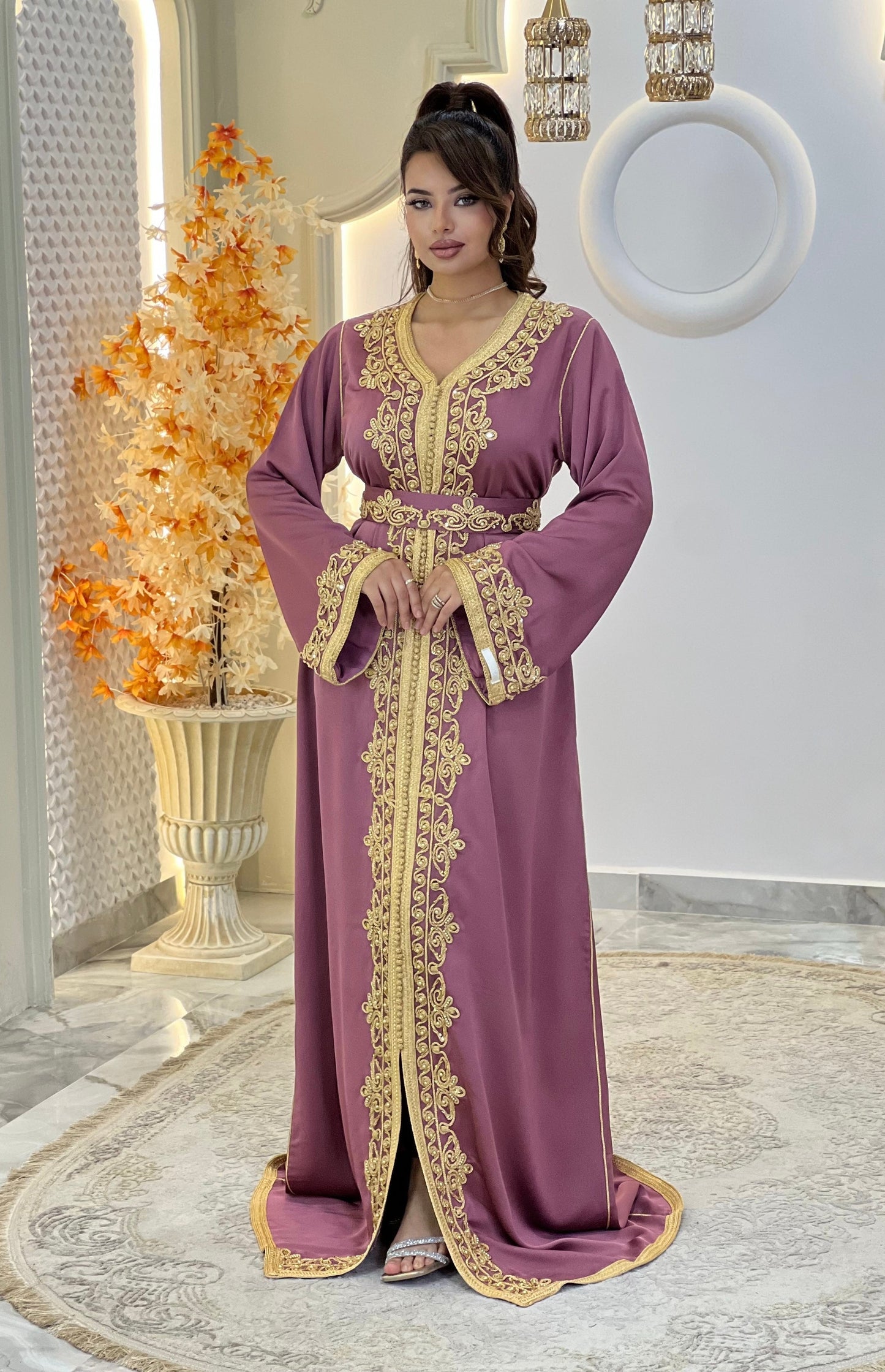 Courtesan dress - Kaftan Golnaz | Glitter Bridal Lux | Civil court dress | Pearl lace corset | Fantasy bridal gown