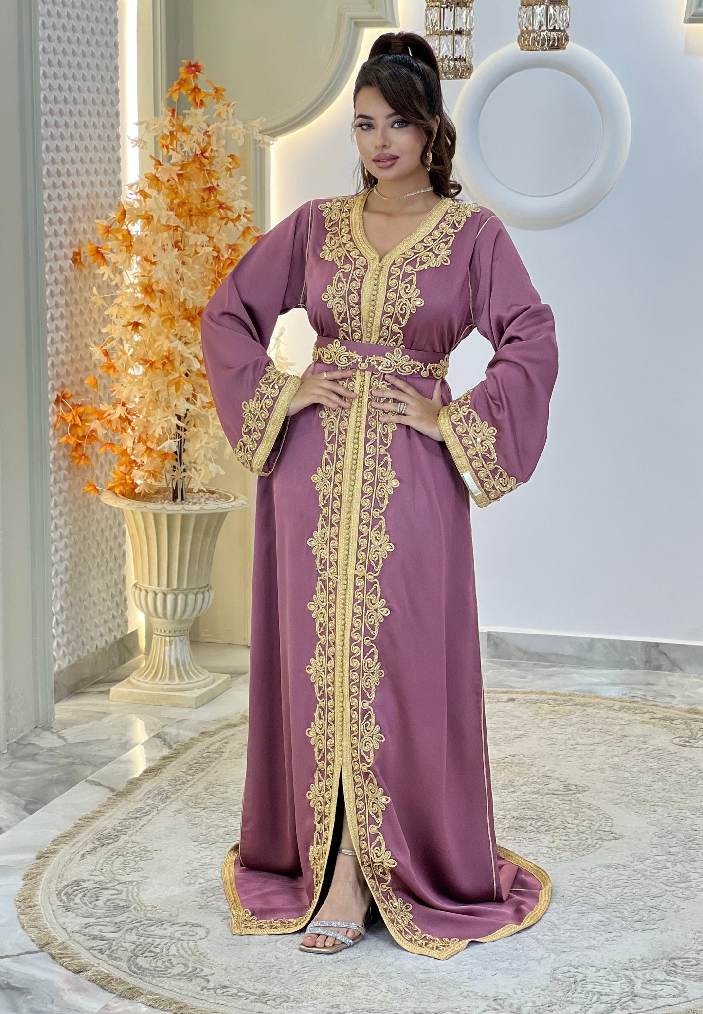 Courtesan dress - Kaftan Golnaz | Glitter Bridal Lux | Civil court dress | Pearl lace corset | Fantasy bridal gown