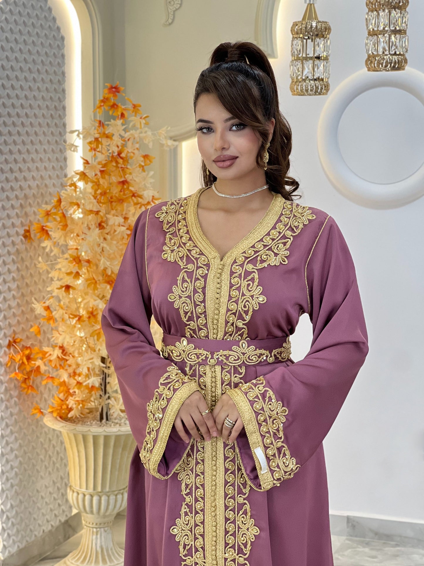 Courtesan dress - Kaftan Golnaz | Glitter Bridal Lux | Civil court dress | Pearl lace corset | Fantasy bridal gown