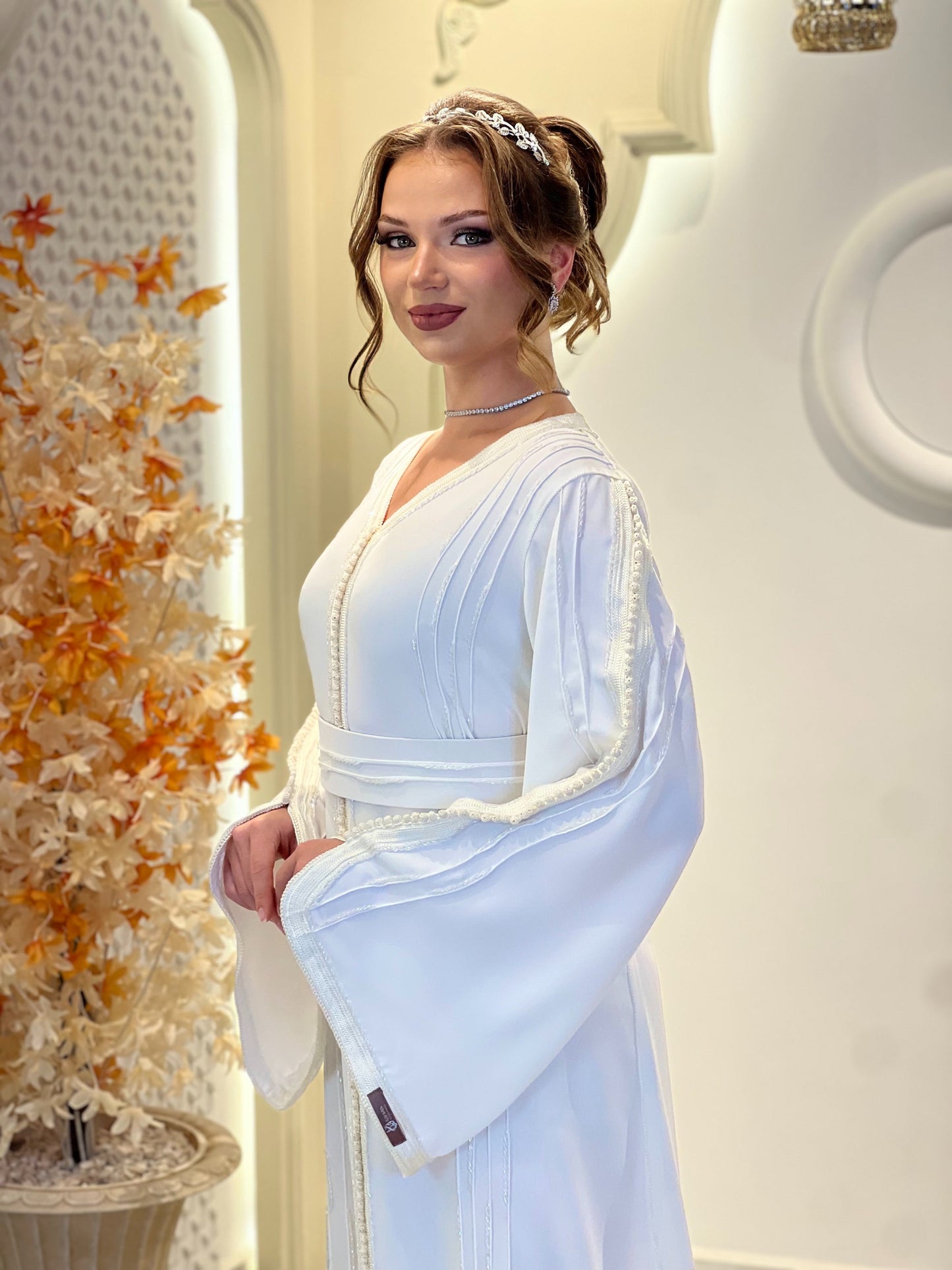 Fairy tale dress - Malika White | Venice Carnival | Satin floor length | Renaissance gown | Romantic gown