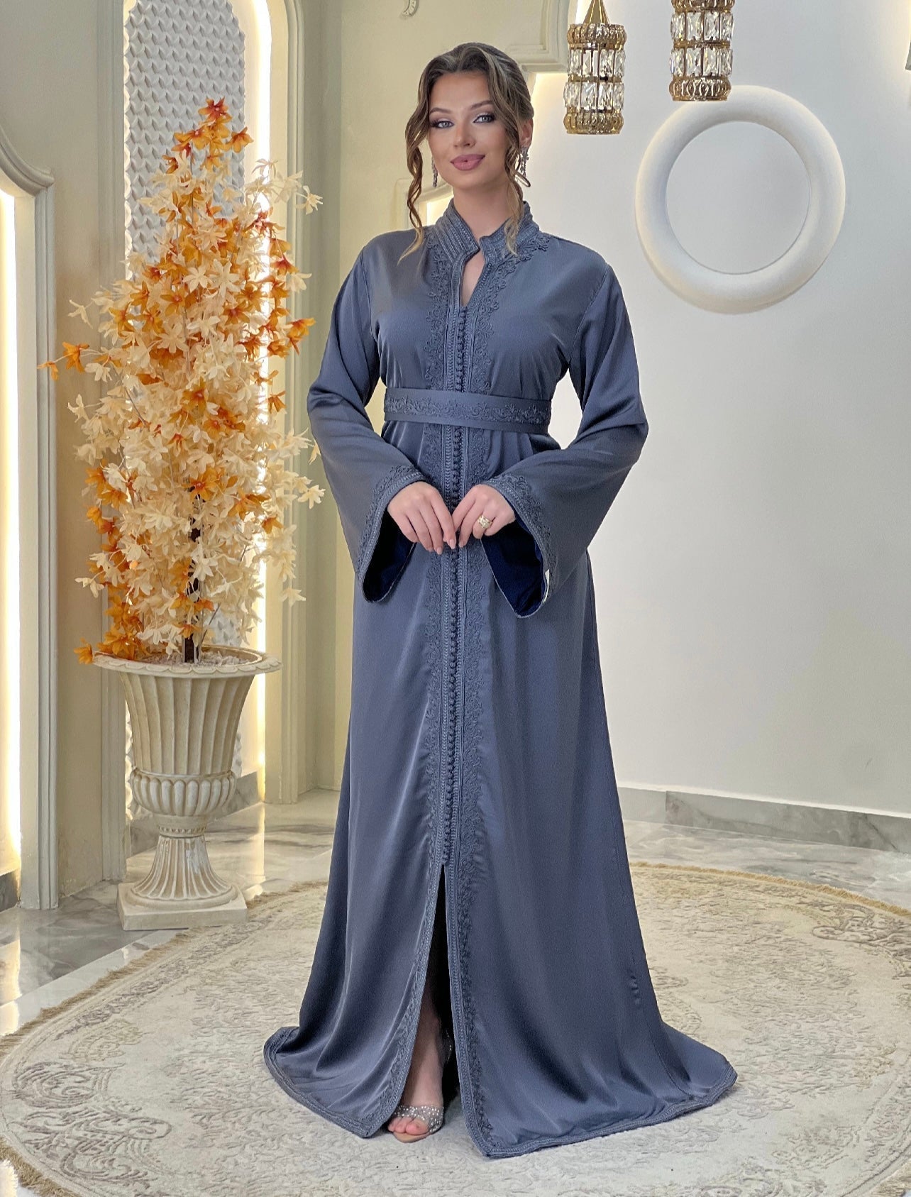 Flowy wedding - Caftan Dounia | Rustic wedding dress | Bridal gown boho | Reception dress | Backless bride dress