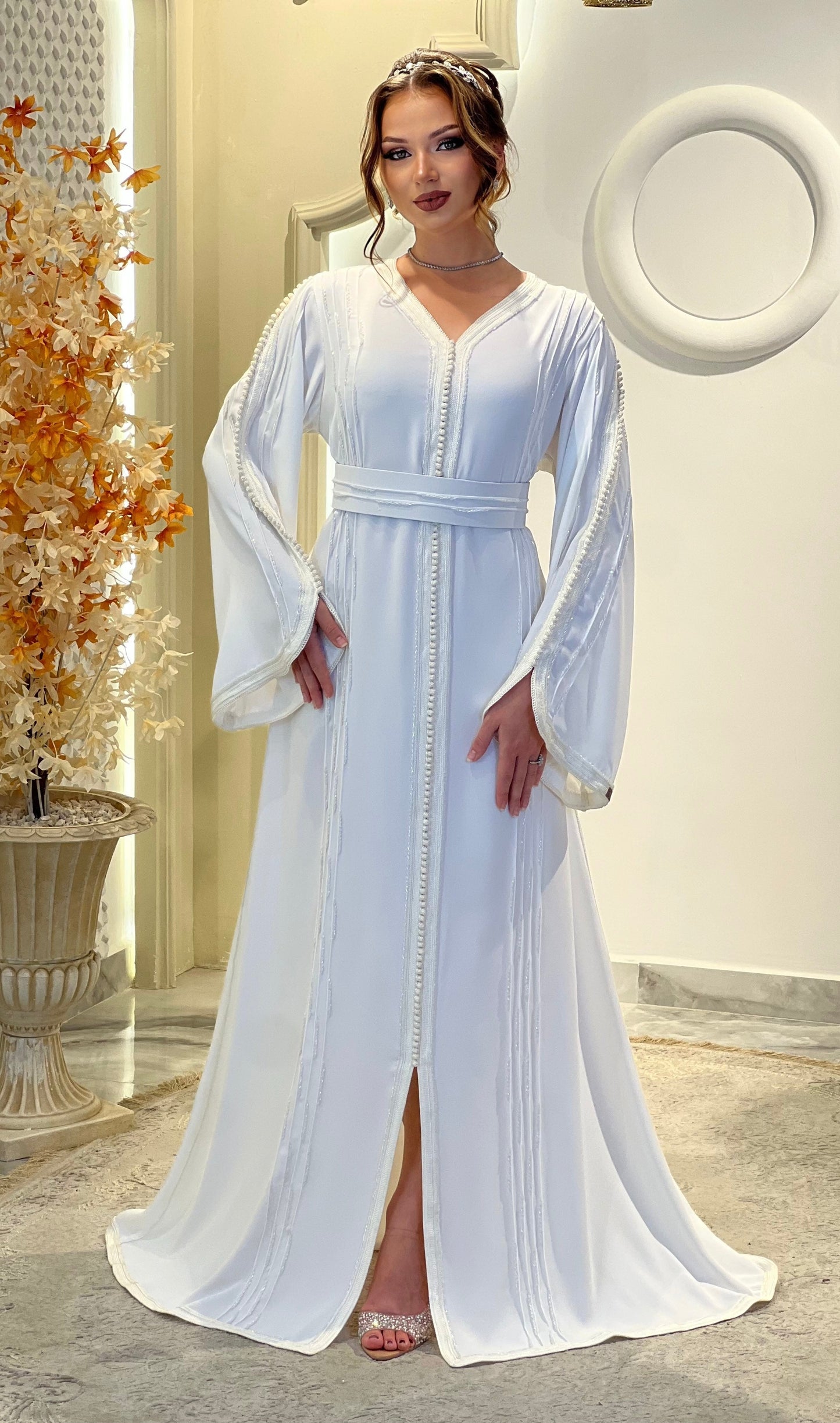 Fairy tale dress - Malika White | Venice Carnival | Satin floor length | Renaissance gown | Romantic gown