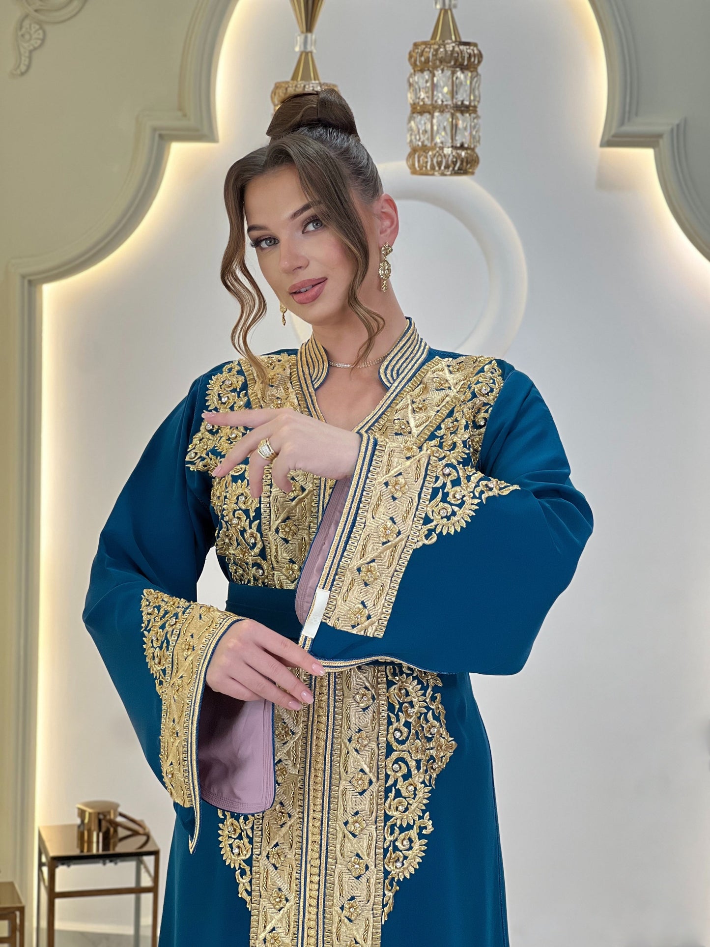 Silk reception dress - Caftan Afsana | Wedding dress simple | Flowy wedding | Rustic wedding dress | Bridal gown boho