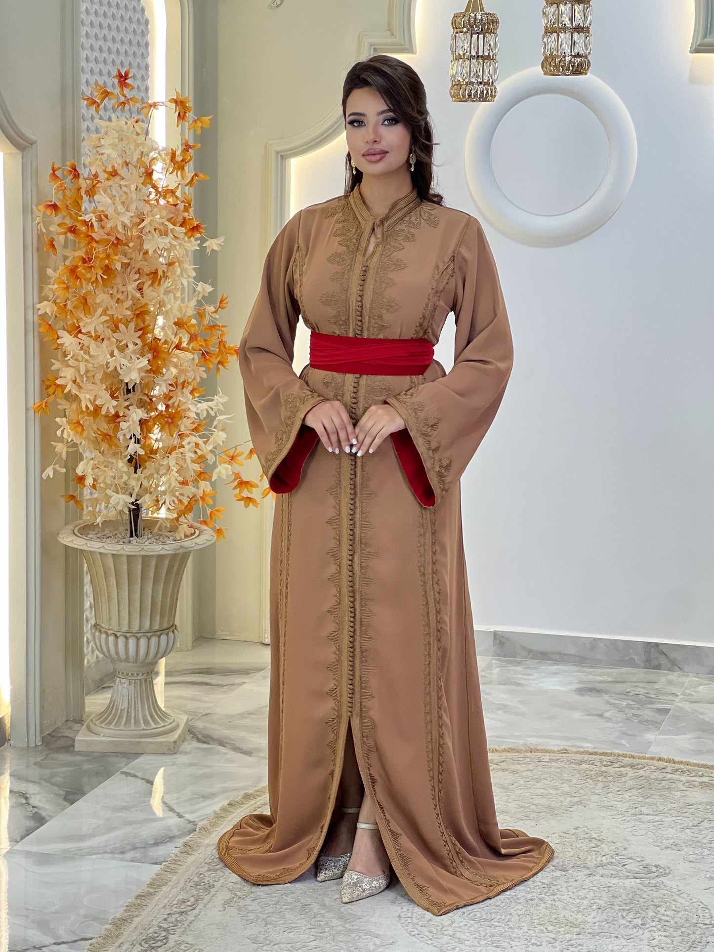 Ren faire dress - Caftan Nawal | Rehearsal silk dress | Silk reception dress | Wedding dress simple | Flowy wedding