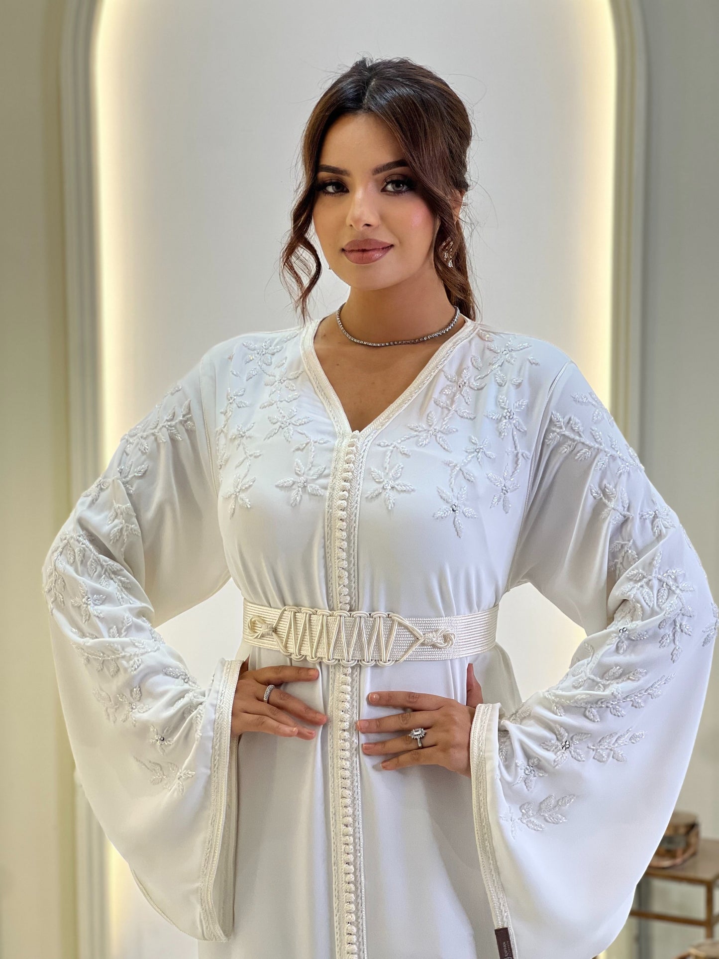 Romantic bridal gown - Ruby White | Boho bridal gown | Modest wedding dress | Drop waist wedding | Fairy tale dress