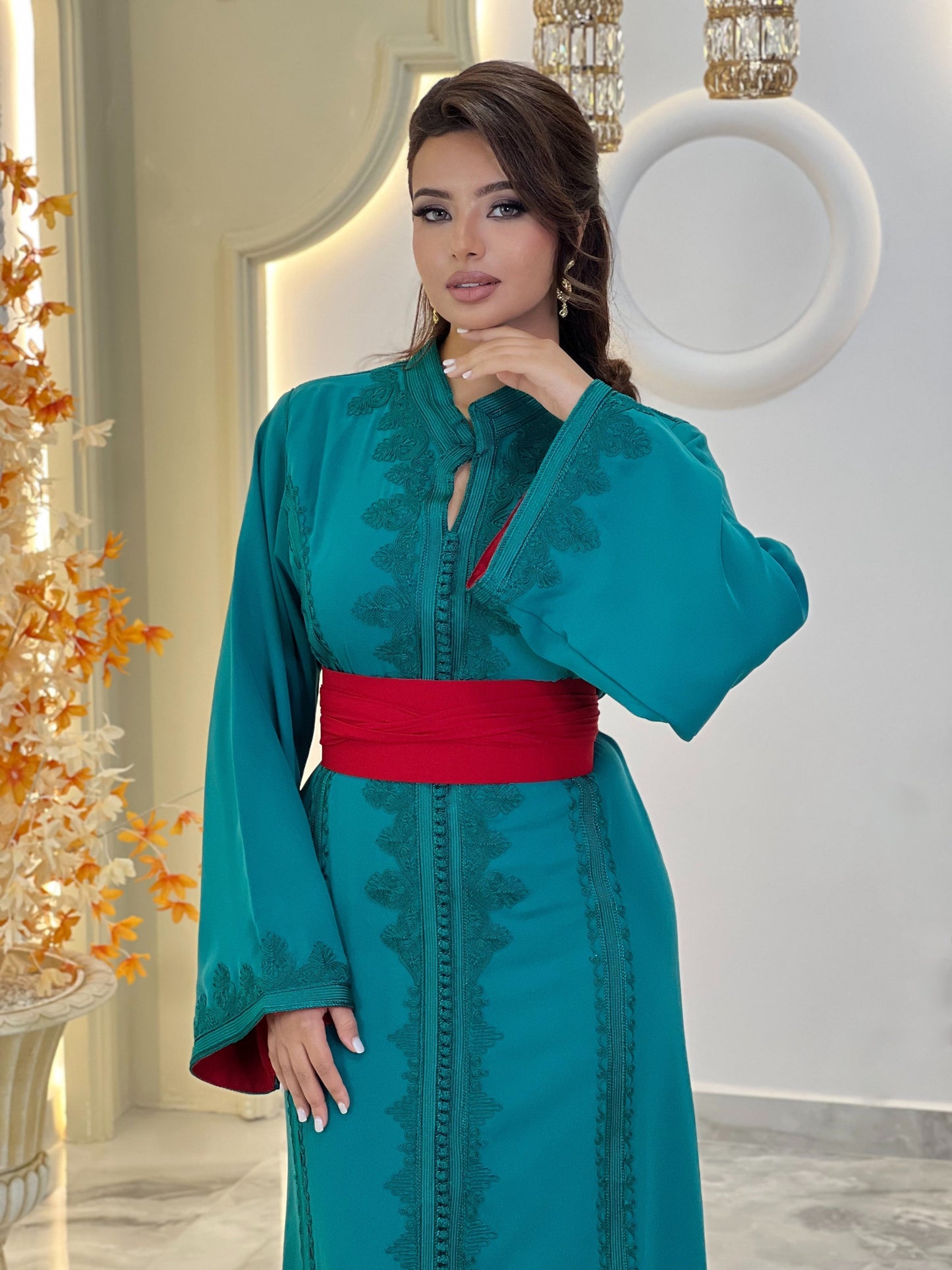 Ren faire dress - Caftan Nawal | Rehearsal silk dress | Silk reception dress | Wedding dress simple | Flowy wedding