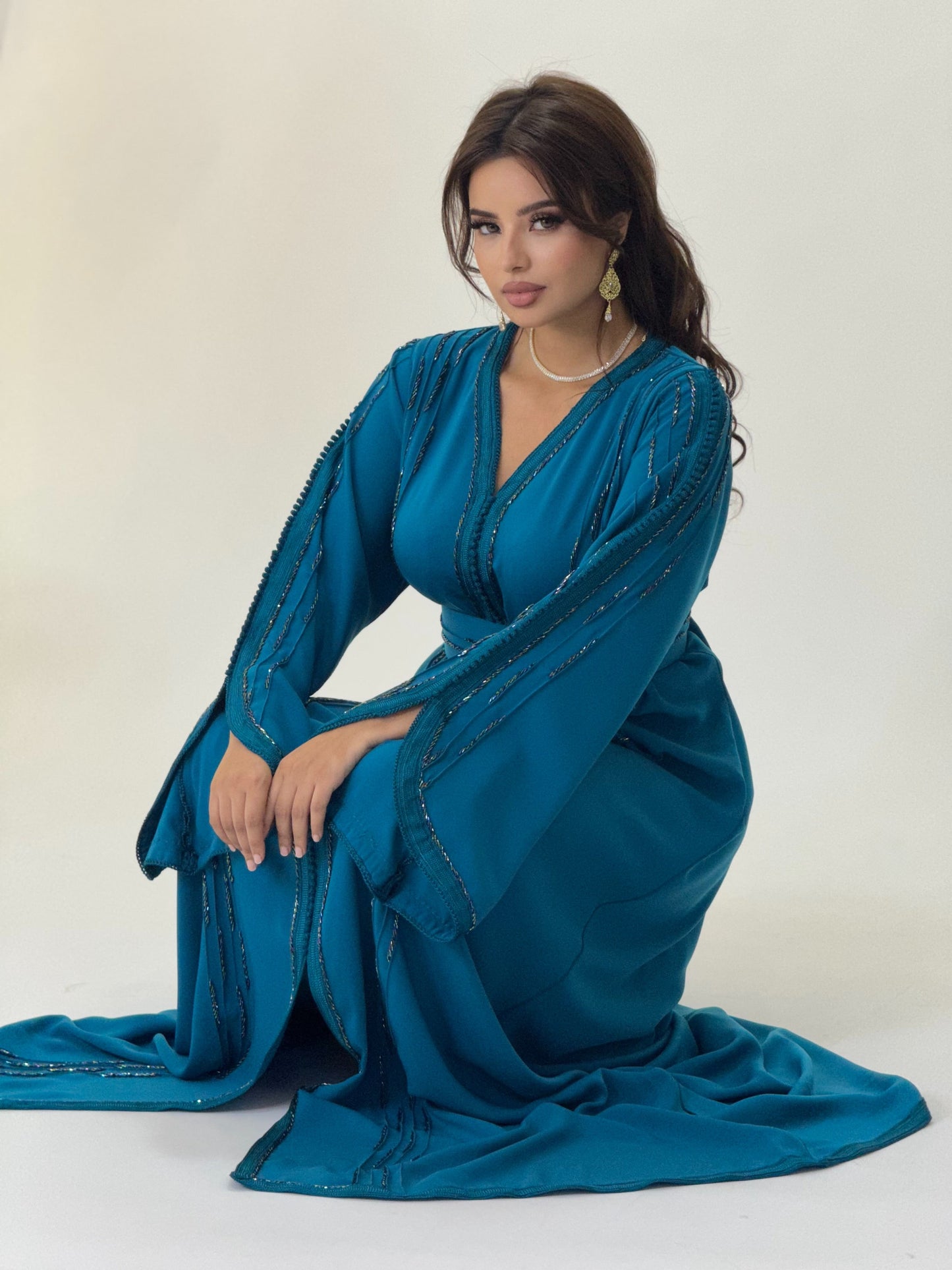 Bias low open back - Caftan Malika | Corset wedding dress | Fairy wedding dress | Second look outfit | Ren faire dress