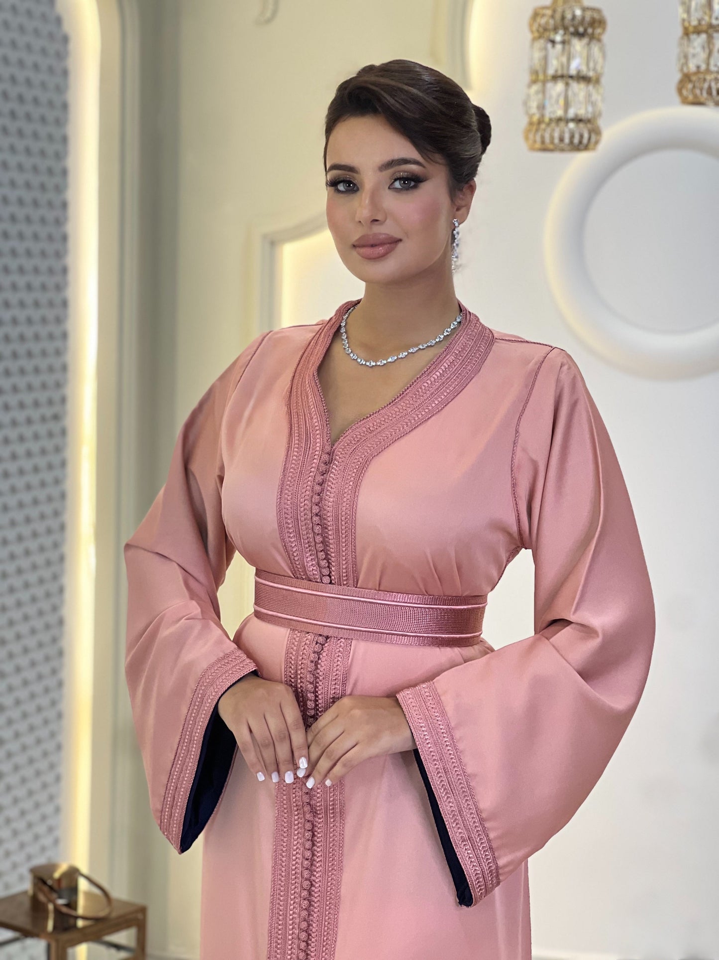 Courtesan dress - Caftan Maram | Glitter Bridal Lux | Civil court dress | Pearl lace corset | Fantasy bridal gown