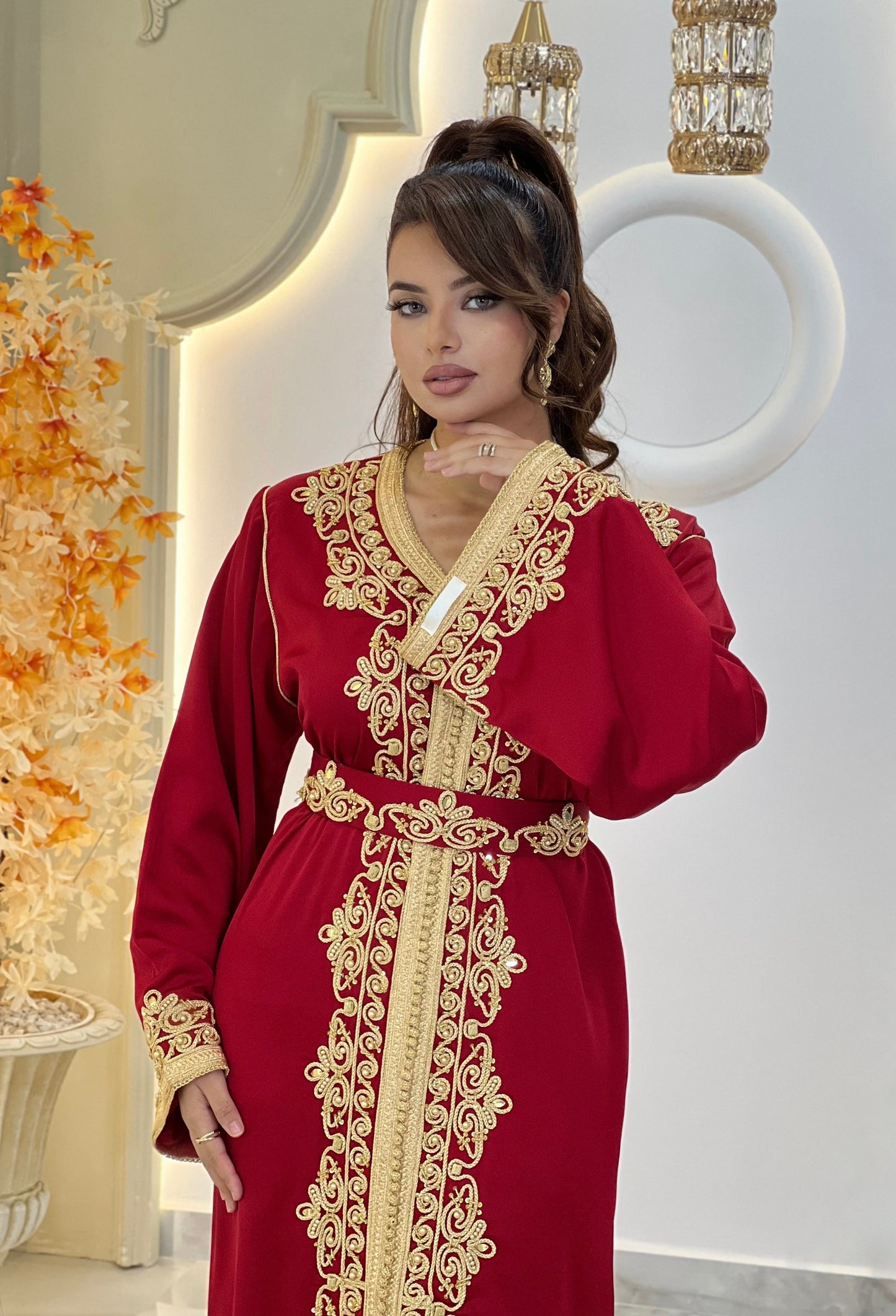 Courtesan dress - Kaftan Golnaz | Glitter Bridal Lux | Civil court dress | Pearl lace corset | Fantasy bridal gown