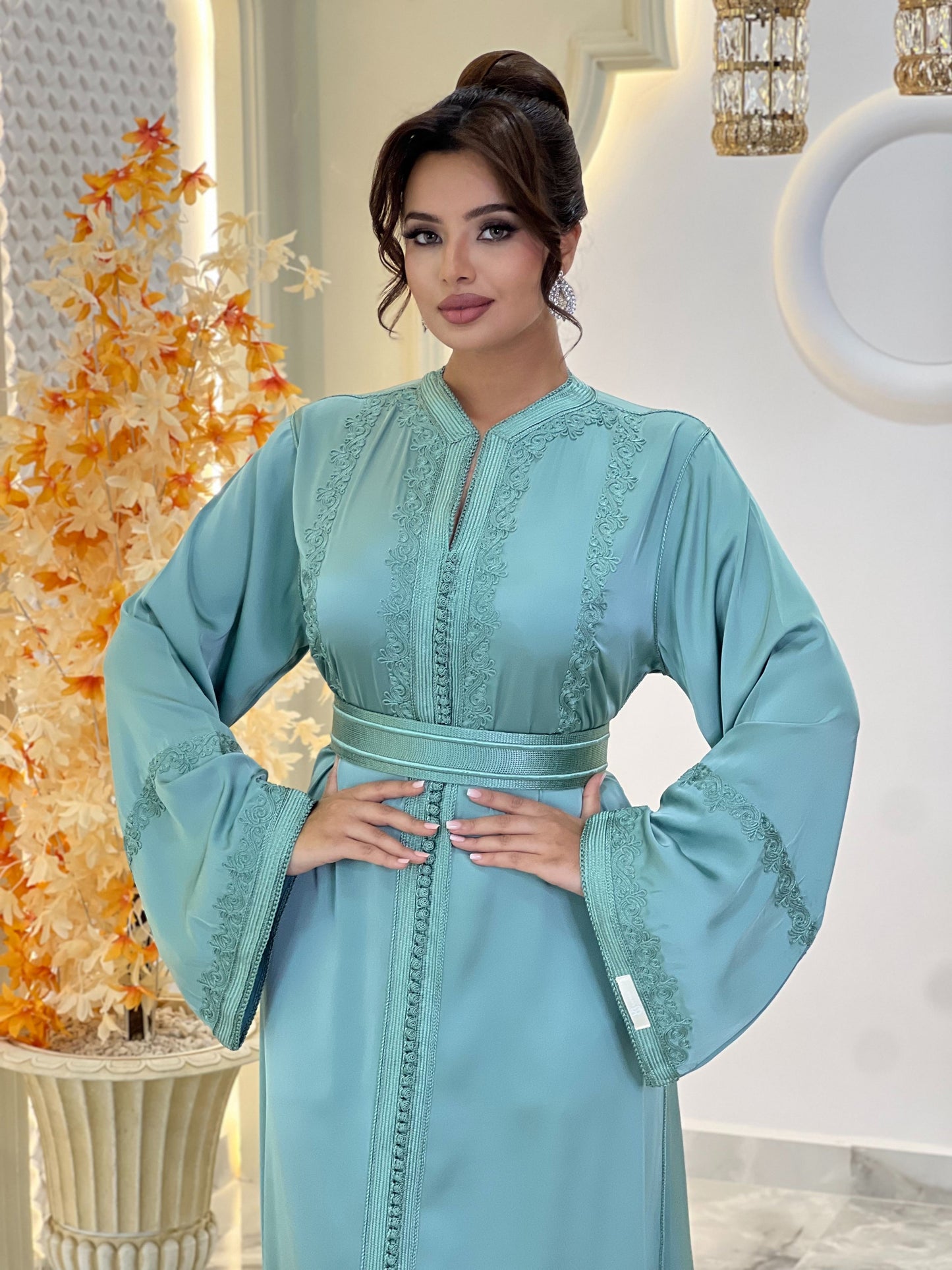 Romantic bridal gown - Caftan Maisa | Boho bridal gown | Modest wedding dress | Drop waist wedding | Fairy tale dress