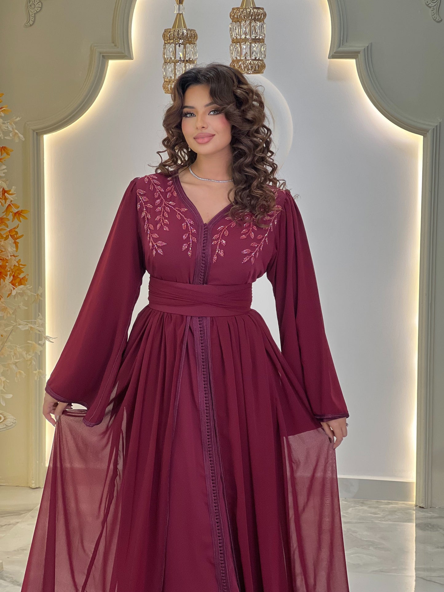 Fairy wedding dress - Ghita Bordeaux | Second look outfit | Ren faire dress | Rehearsal silk dress | Silk reception dress