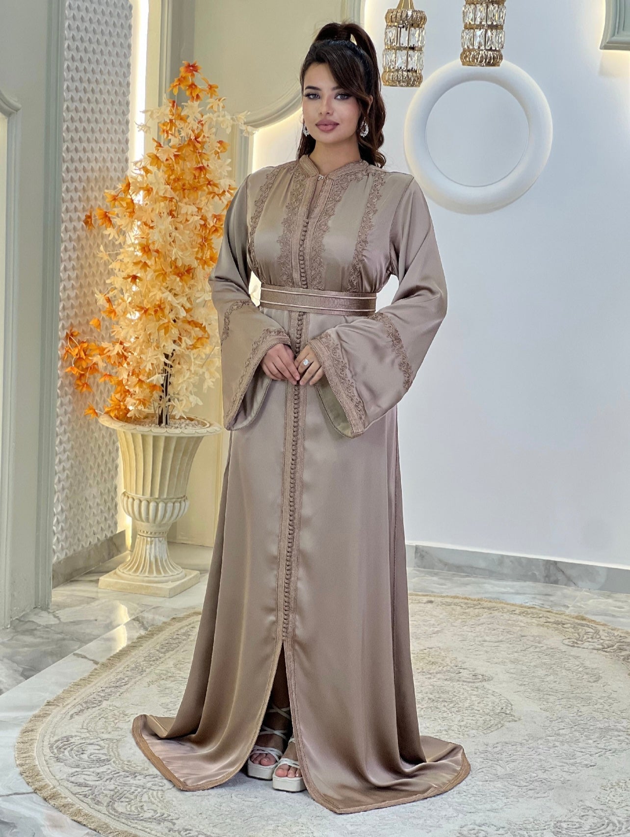Romantic bridal gown - Caftan Maisa | Boho bridal gown | Modest wedding dress | Drop waist wedding | Fairy tale dress
