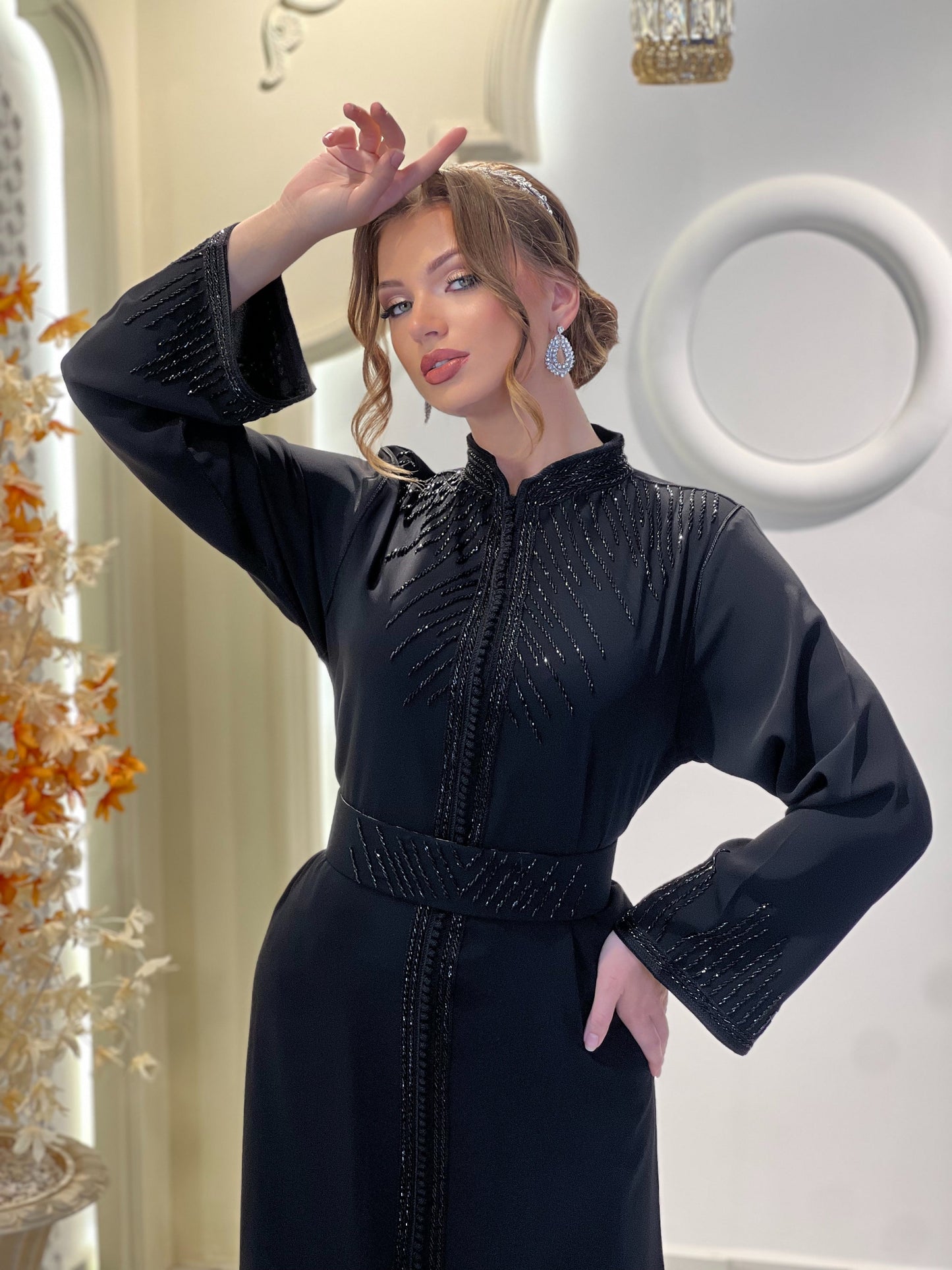 Flowy wedding - Solenne Black | Rustic wedding dress | Bridal gown boho | Reception dress | Backless bride dress