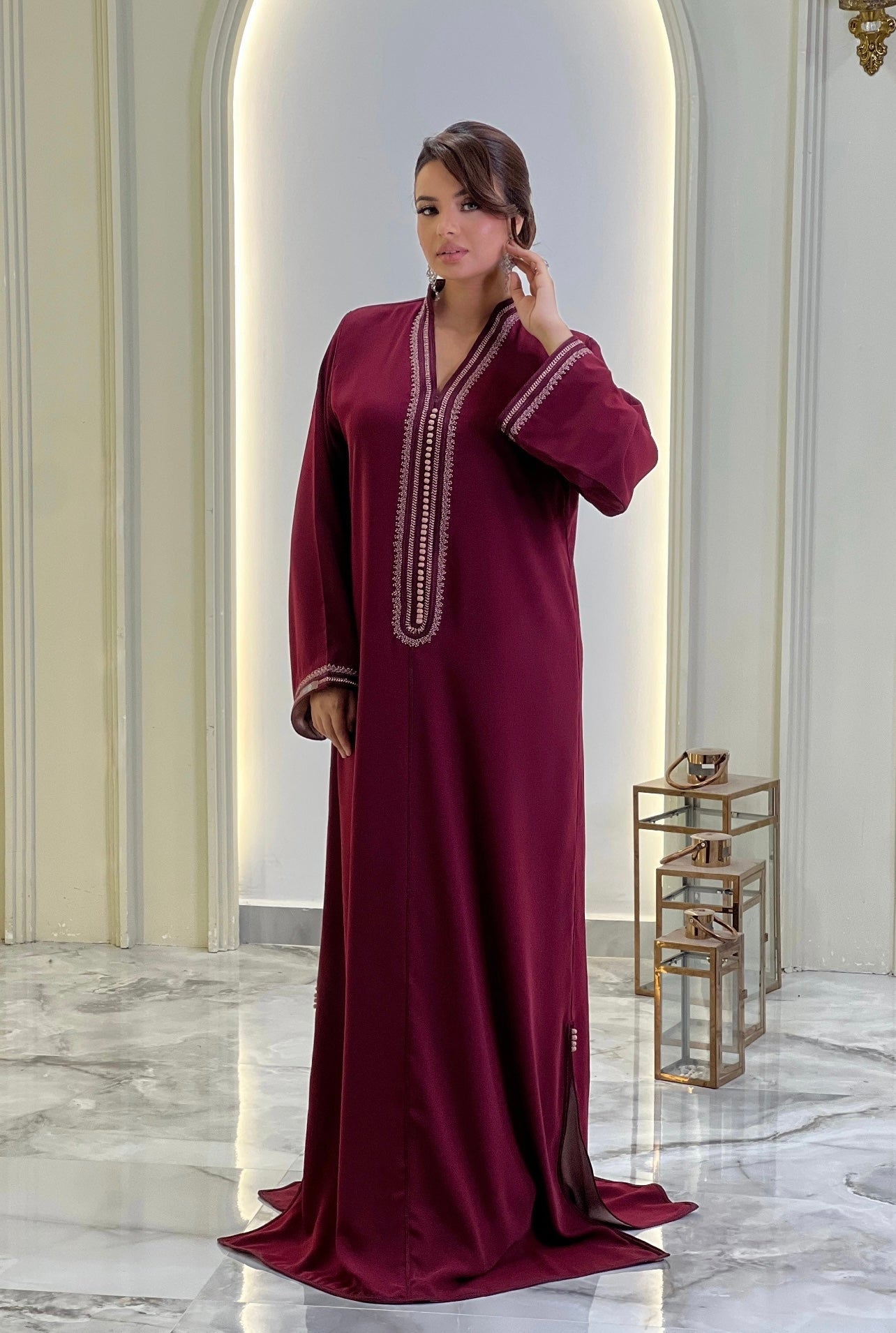 Silk reception dress - Kaftan Sabrina | Wedding dress simple | Flowy wedding | Rustic wedding dress | Bridal gown boho