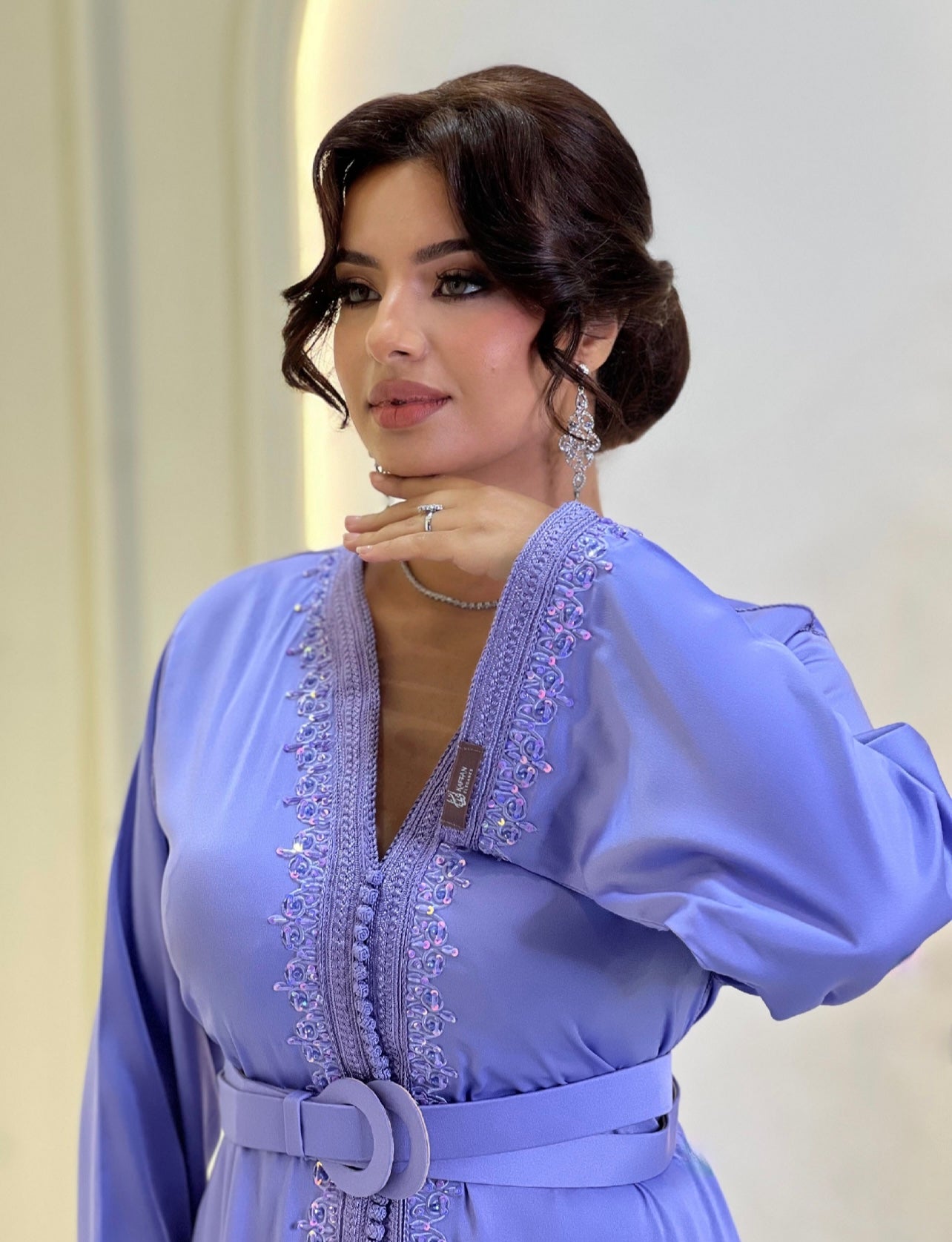 Satin floor length - Kaftan Melila | Renaissance gown | Romantic gown | Engagement gown | Renaissance dress
