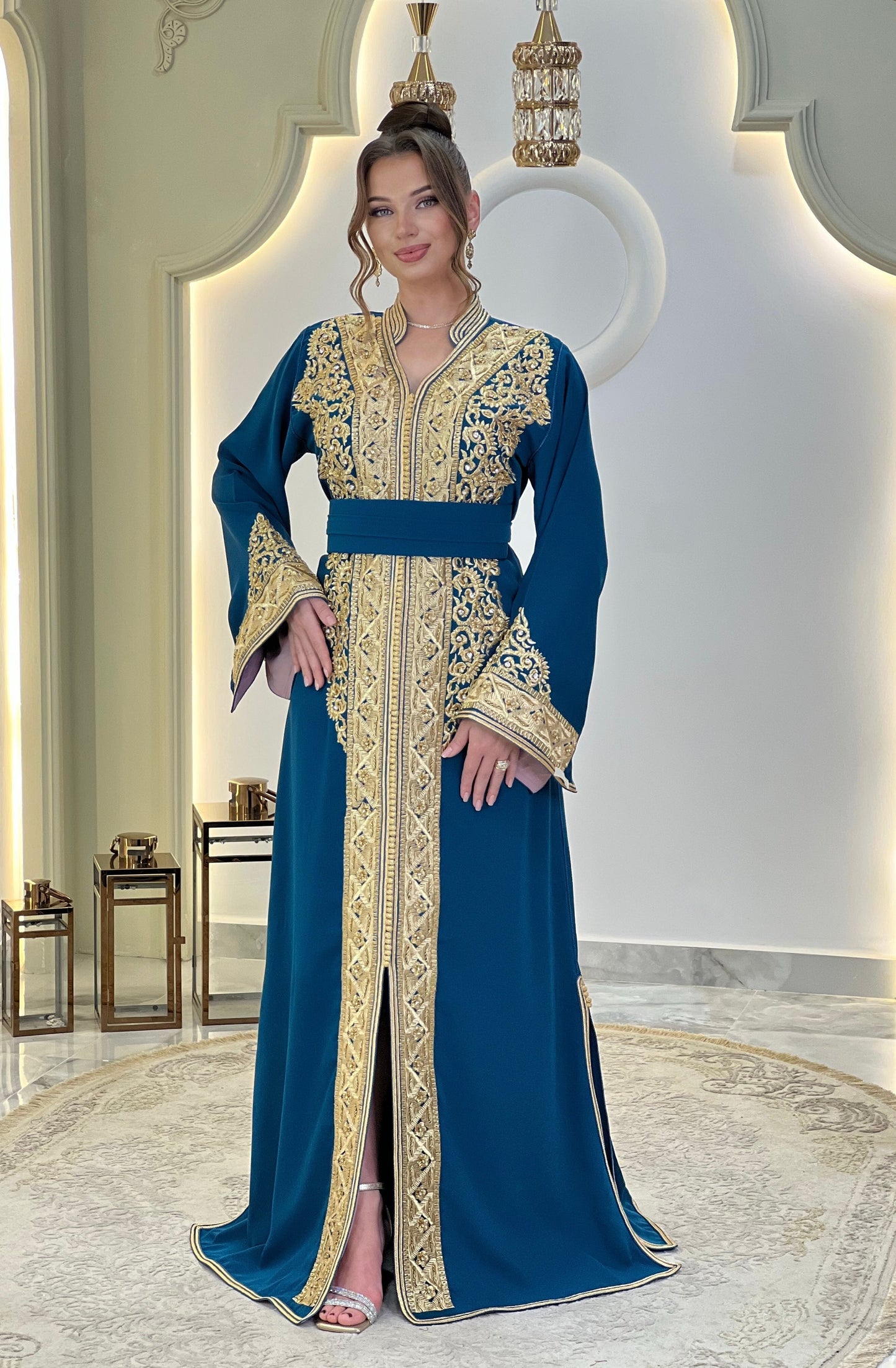 Silk reception dress - Caftan Afsana | Wedding dress simple | Flowy wedding | Rustic wedding dress | Bridal gown boho