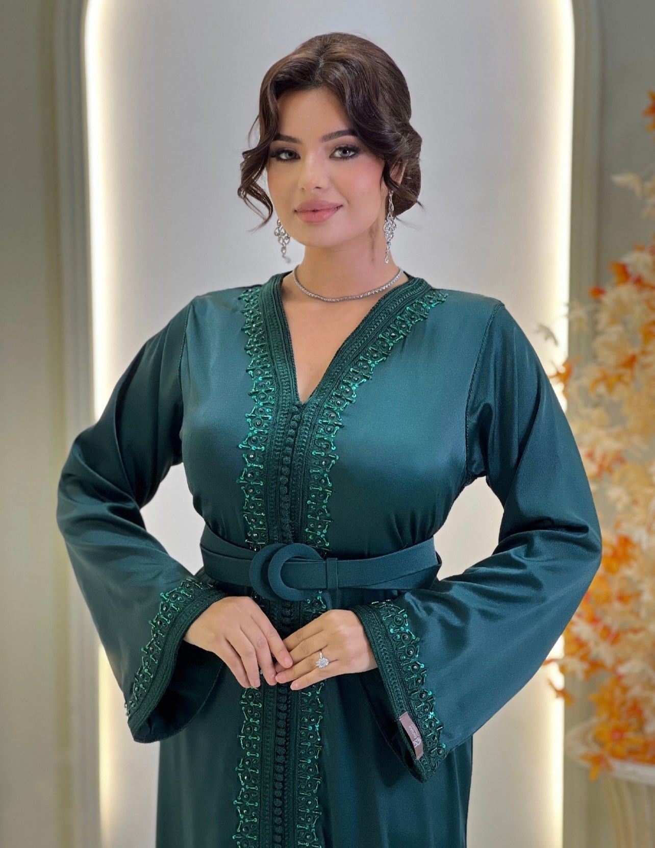 Satin floor length - Kaftan Melila | Renaissance gown | Romantic gown | Engagement gown | Renaissance dress