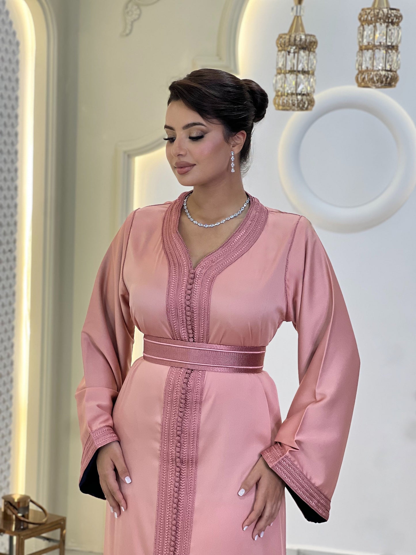 Courtesan dress - Caftan Maram | Glitter Bridal Lux | Civil court dress | Pearl lace corset | Fantasy bridal gown