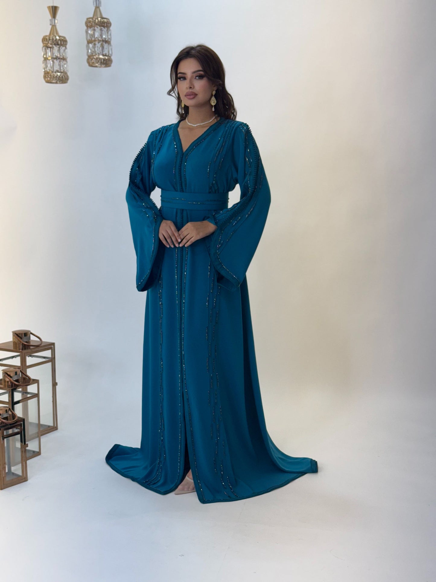 Bias low open back - Caftan Malika | Corset wedding dress | Fairy wedding dress | Second look outfit | Ren faire dress