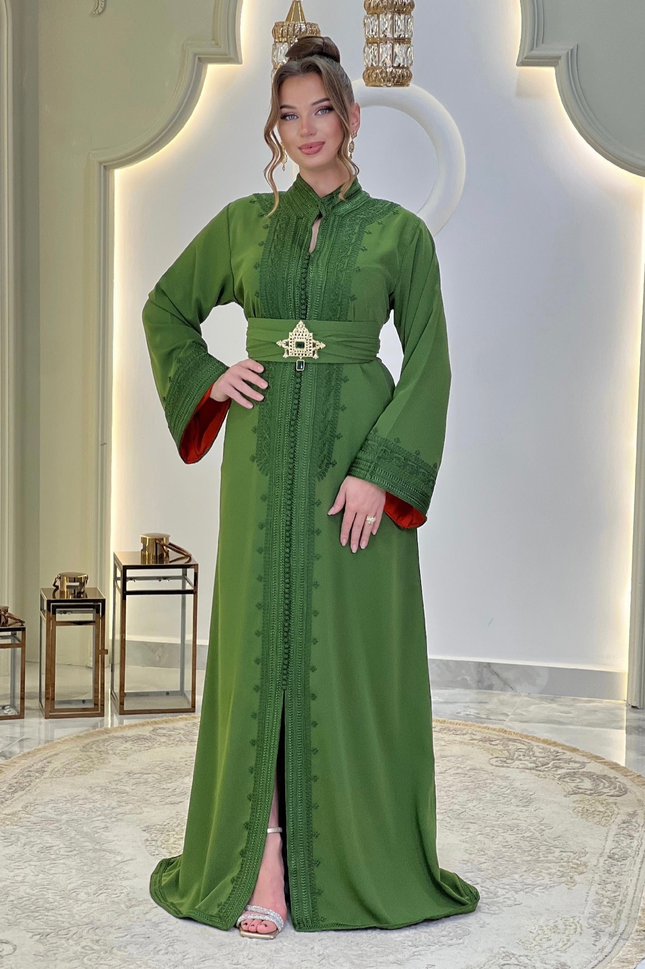 Bridal gown boho - Caftan Nazeera | Reception dress | Backless bride dress | Gown with train | Romantic bridal gown