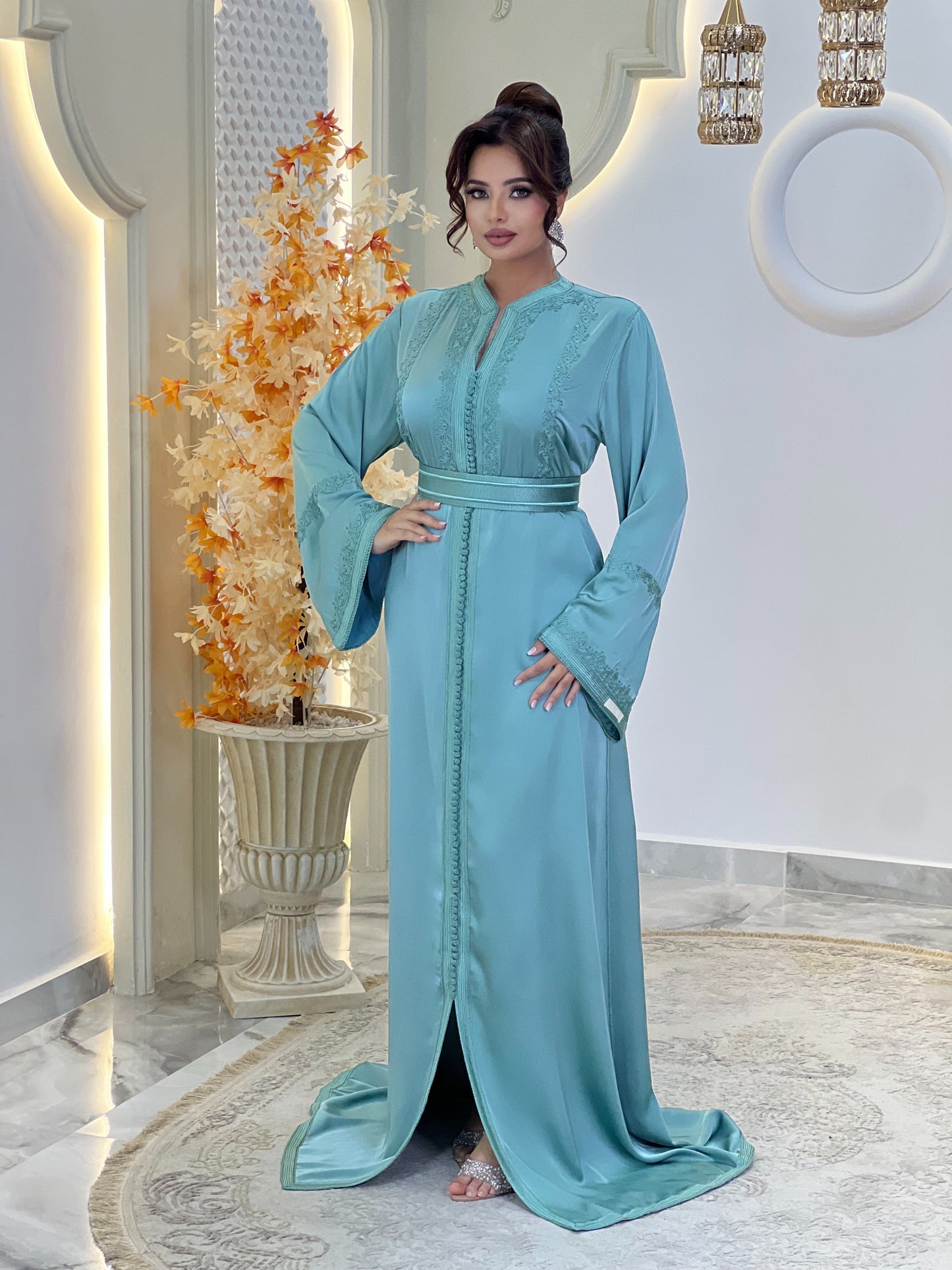 Romantic bridal gown - Caftan Maisa | Boho bridal gown | Modest wedding dress | Drop waist wedding | Fairy tale dress