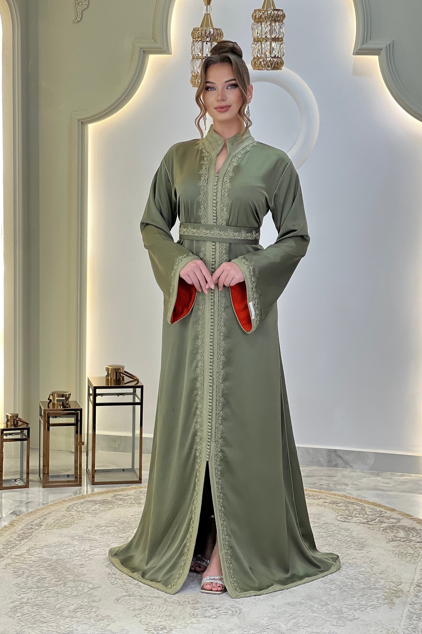 Flowy wedding - Caftan Dounia | Rustic wedding dress | Bridal gown boho | Reception dress | Backless bride dress