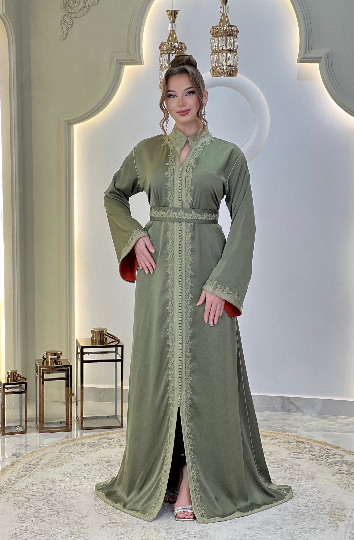 Flowy wedding - Caftan Dounia | Rustic wedding dress | Bridal gown boho | Reception dress | Backless bride dress